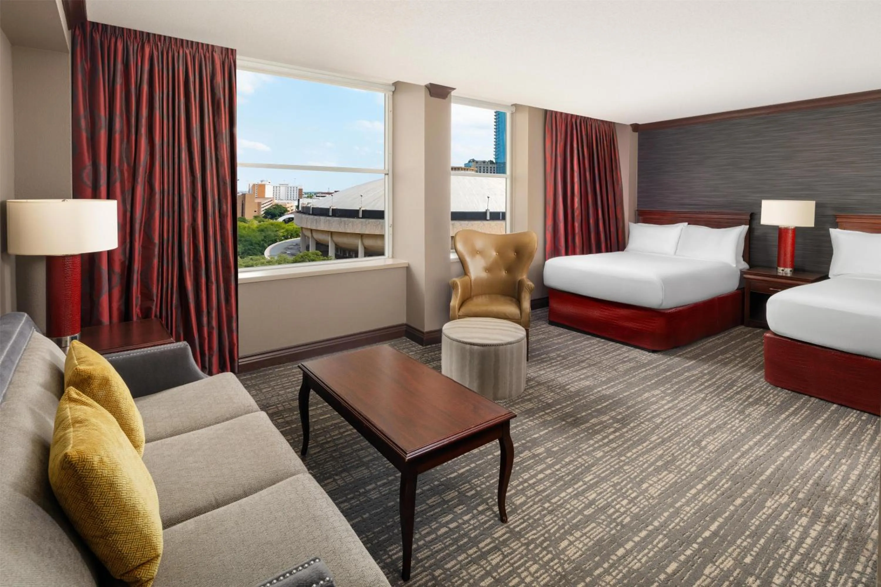 View (from property/room), Bed in Hilton Fort Worth