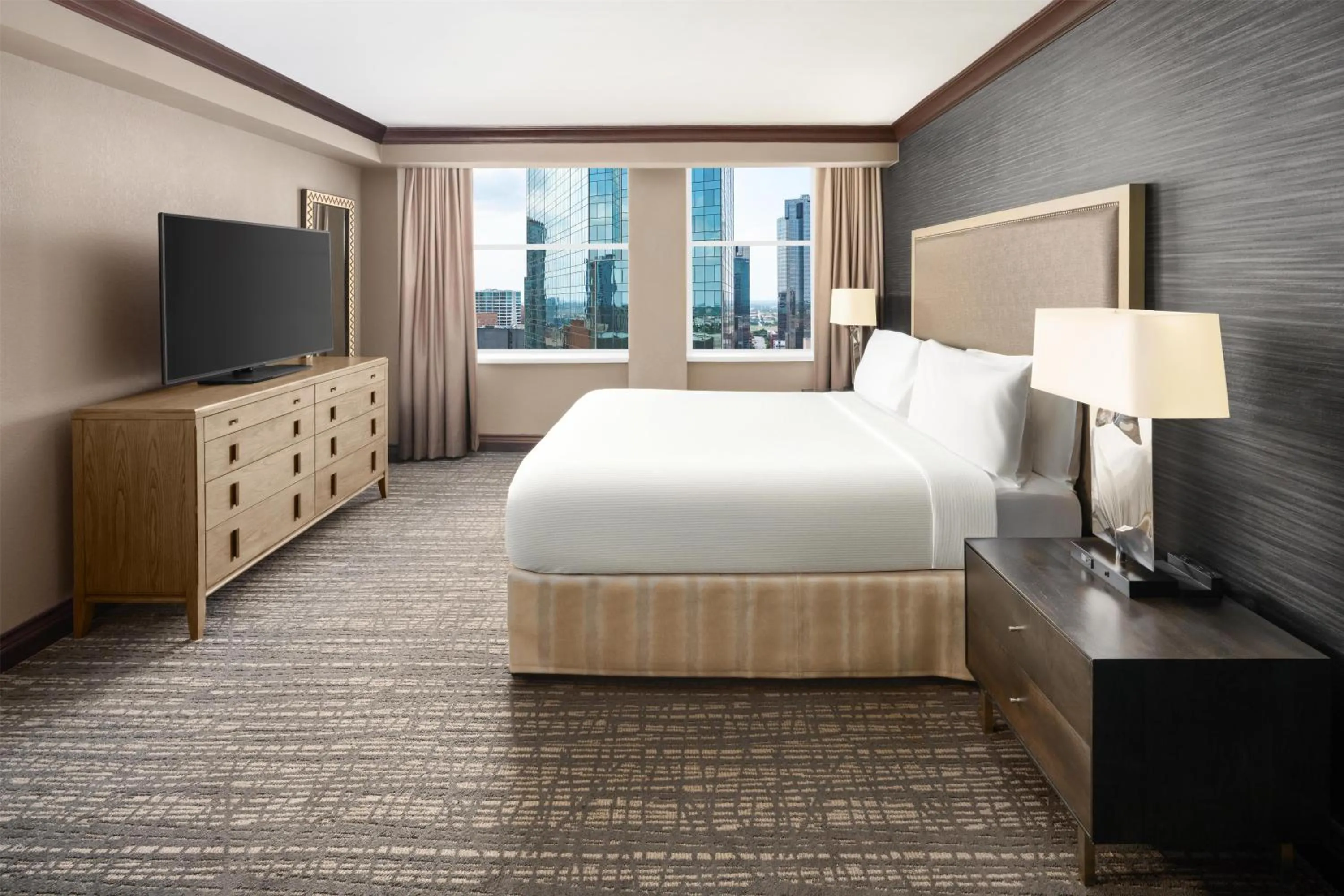 View (from property/room), Bed in Hilton Fort Worth