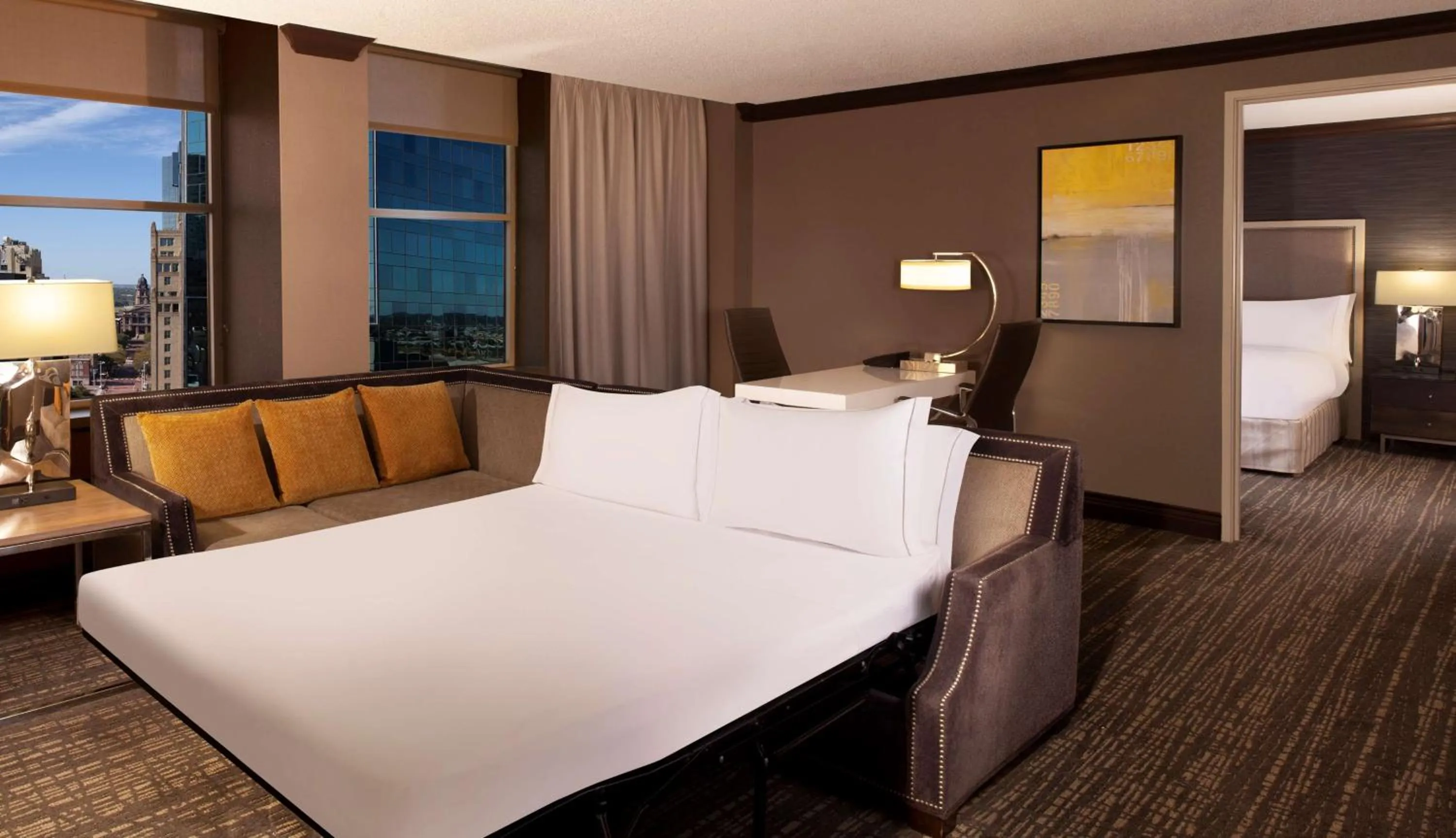 Bedroom, Bed in Hilton Fort Worth