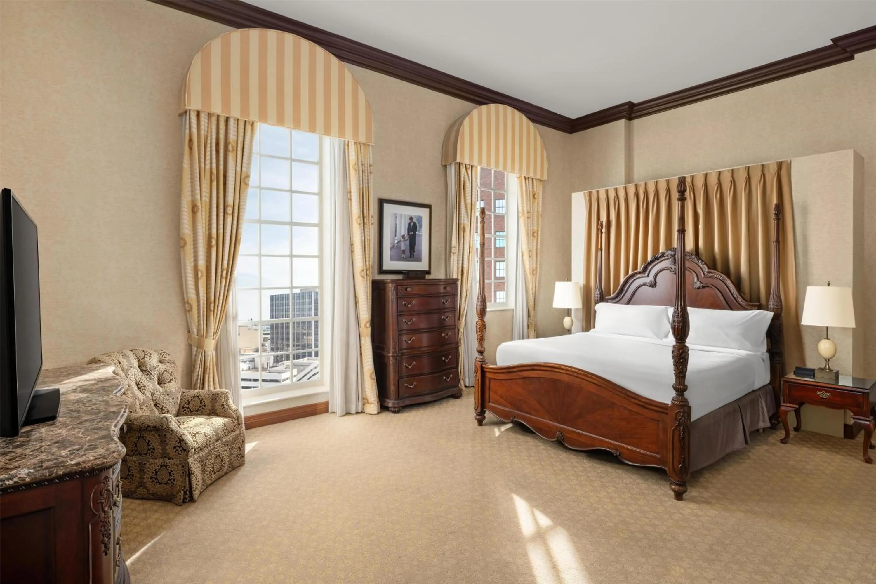 View (from property/room), Bed in Hilton Fort Worth