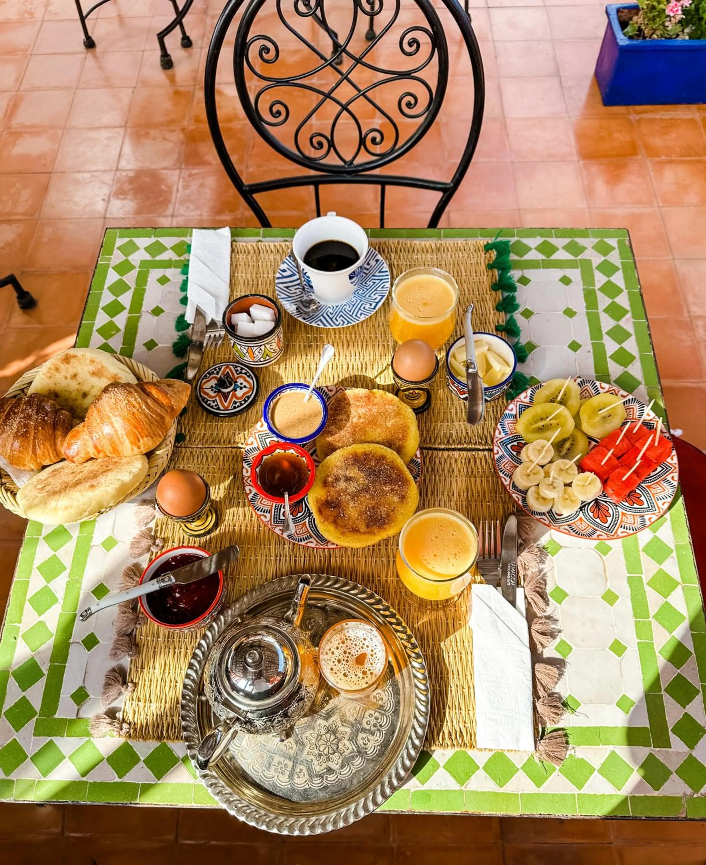 Breakfast in Riad Bianca Marrakech