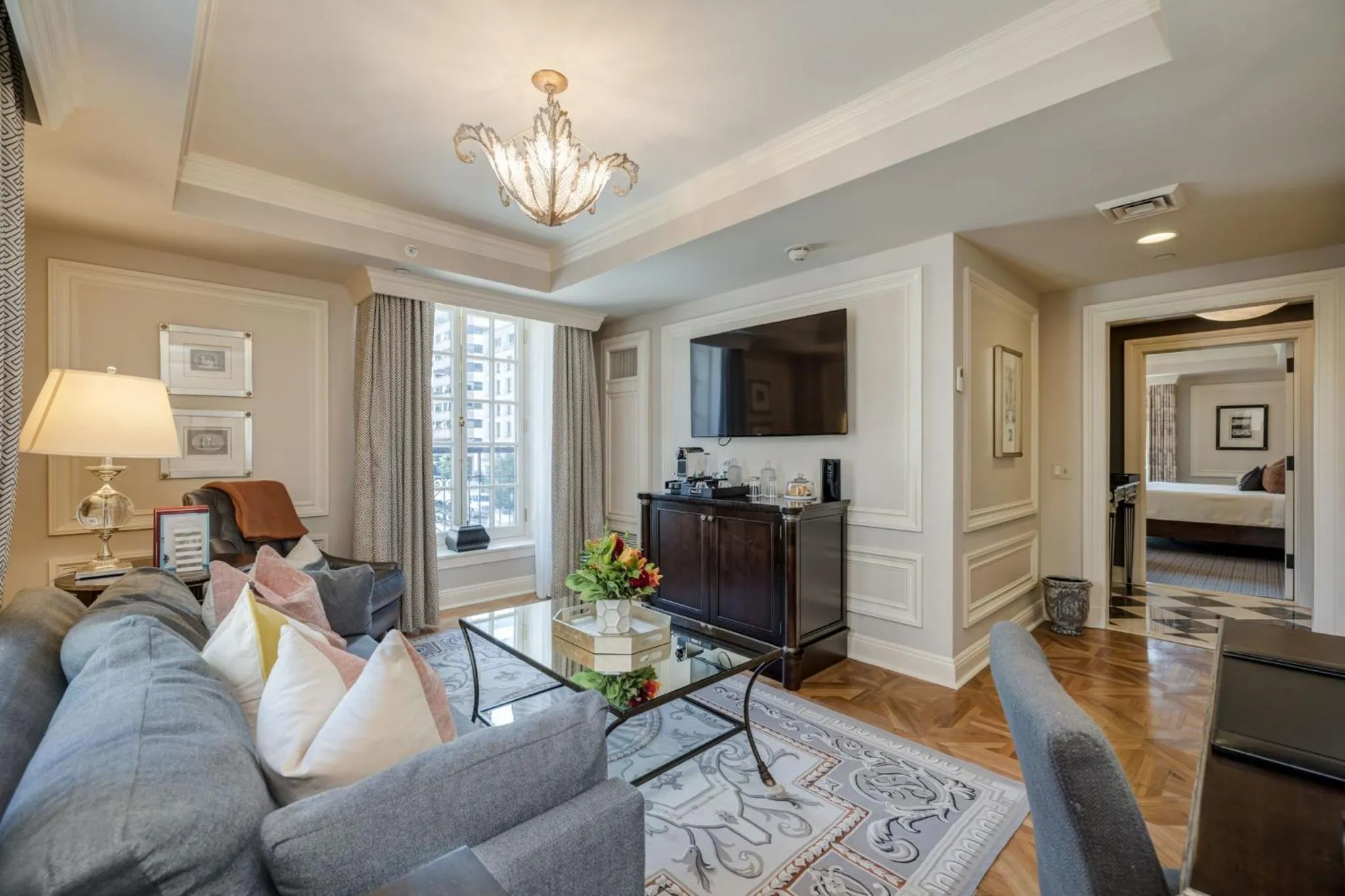 Living room in The Jefferson Hotel