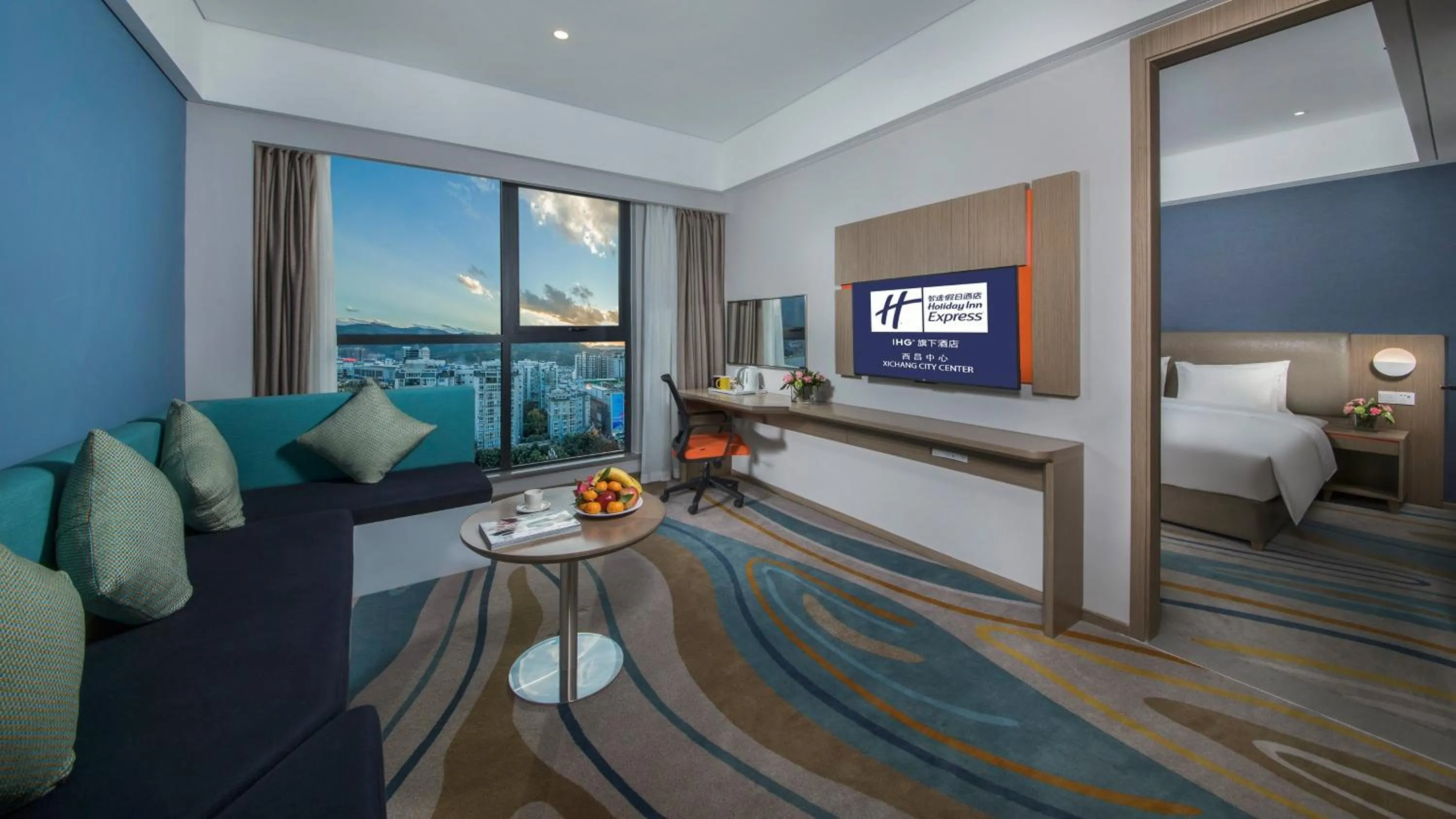 Bedroom, Bed in Holiday Inn Express - Xichang City Center by IHG