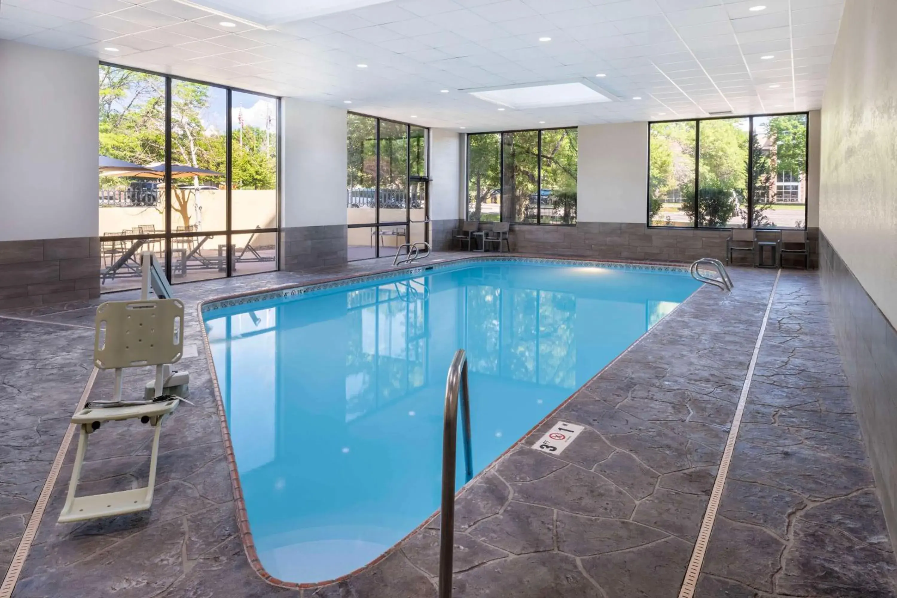 Pool view in Hilton Fort Collins Pool view in Hilton Fort Collins