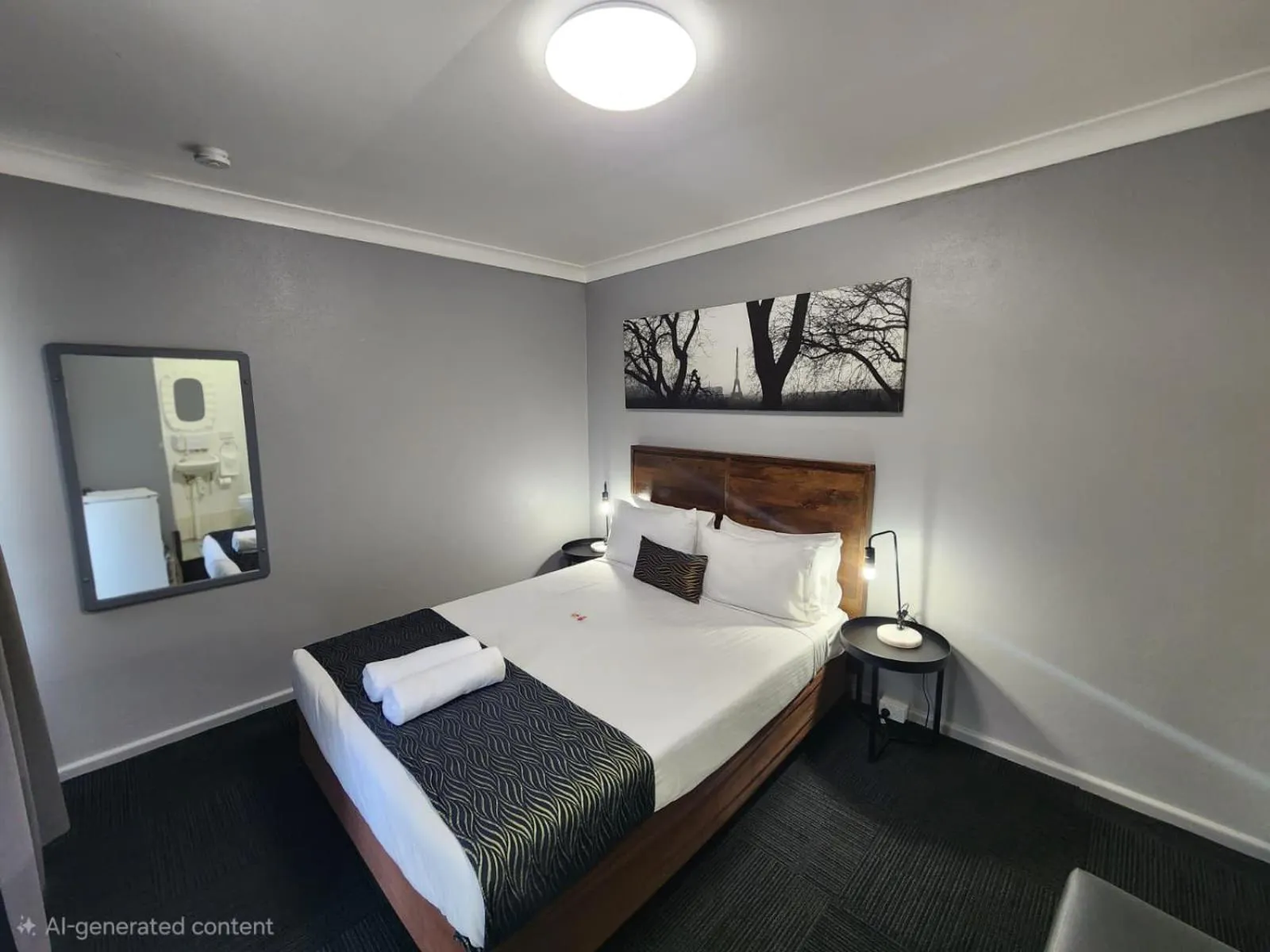 Bed in Crest Motor Inn