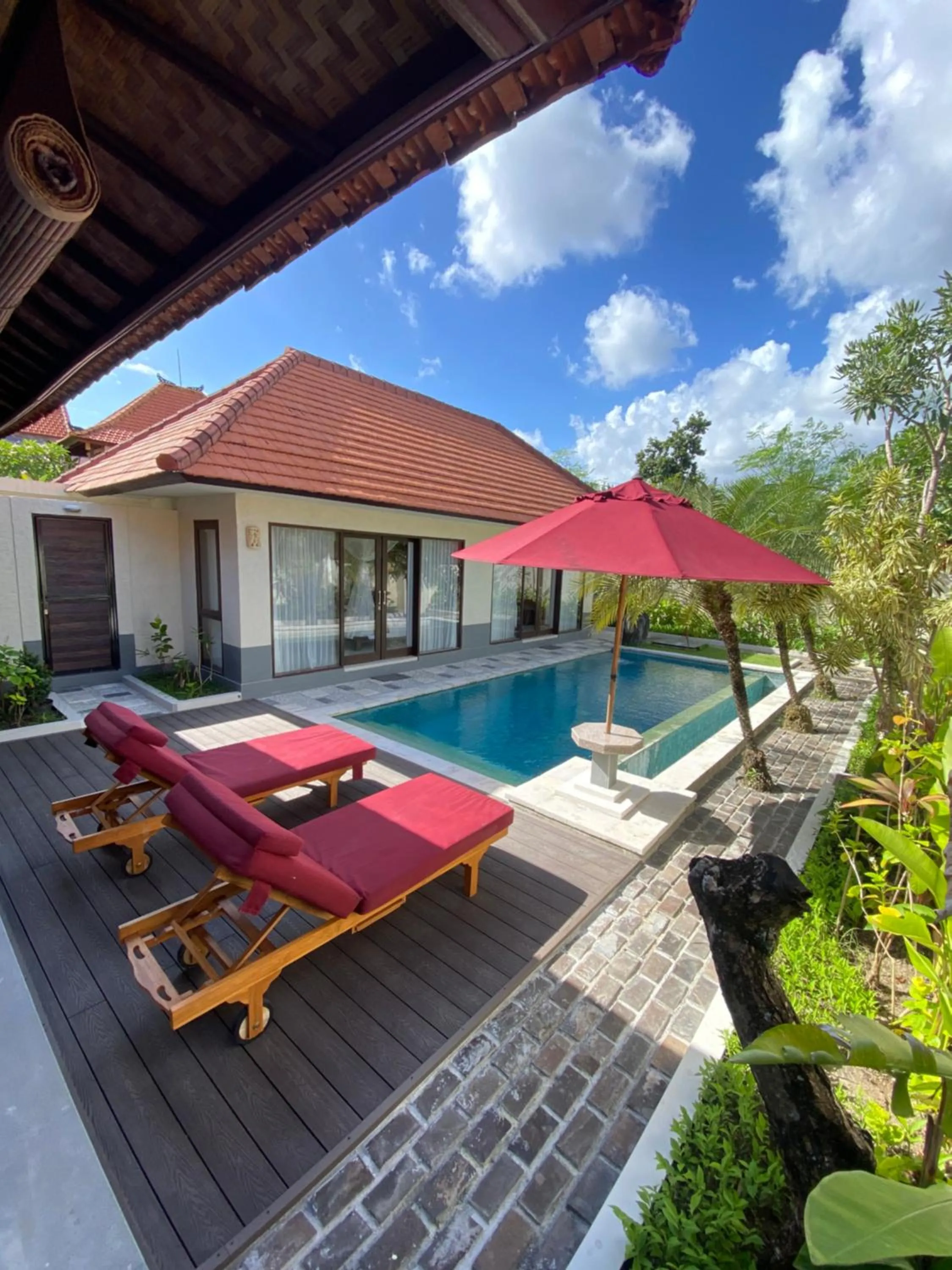Pool view in The Awan Villas Seminyak
