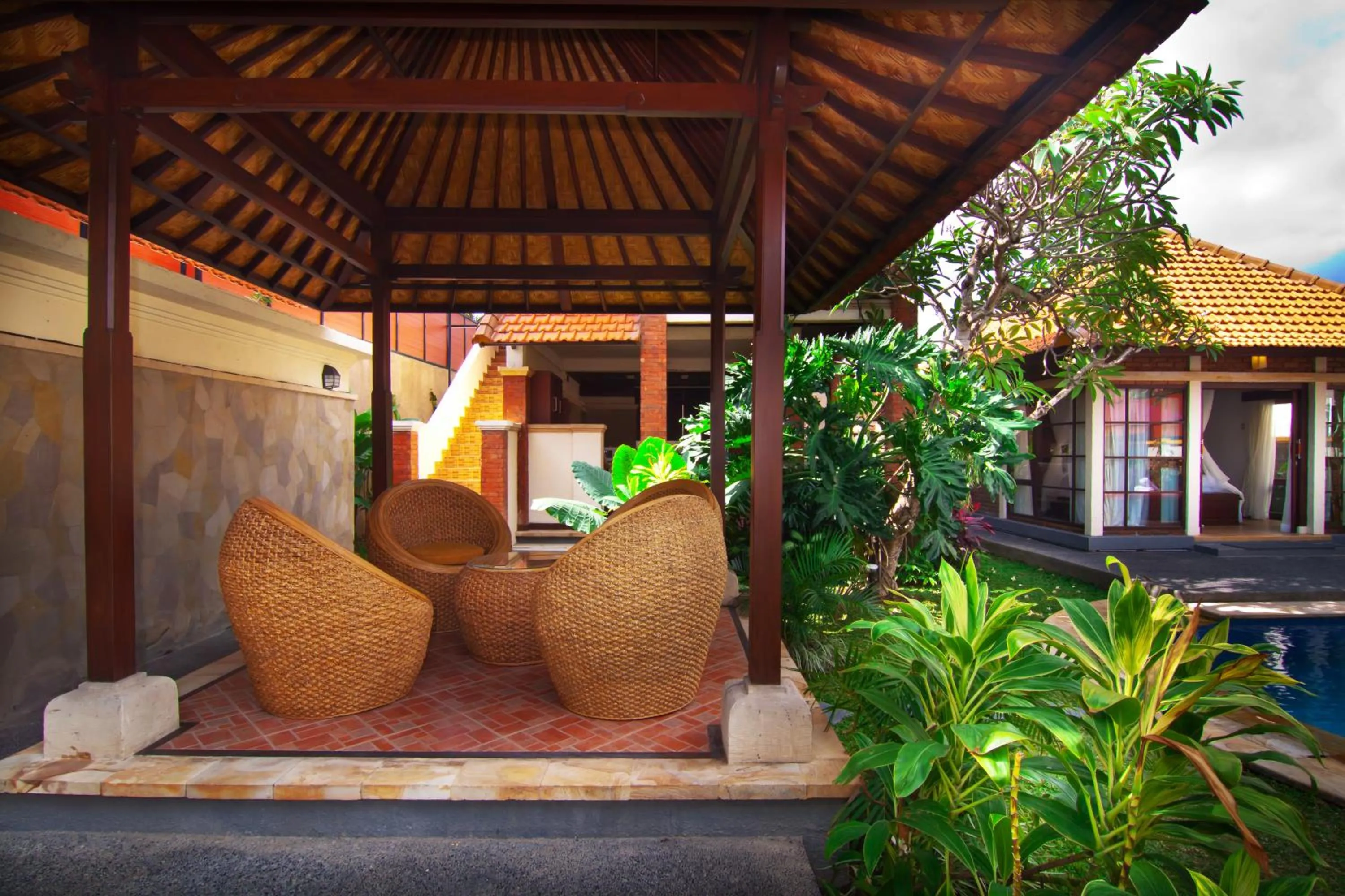 Balcony/Terrace in The Awan Villas Seminyak