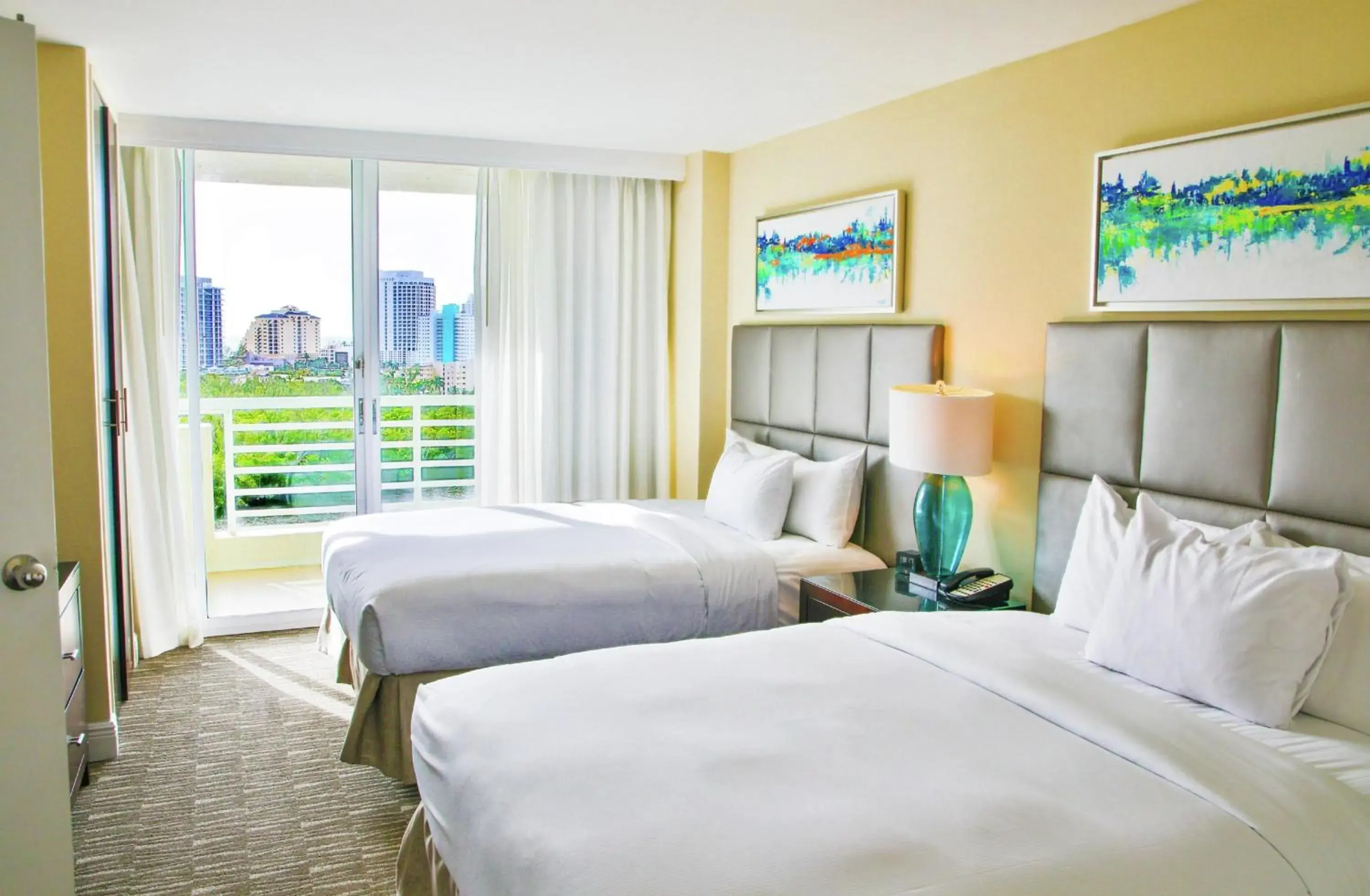 View (from property/room), Bed in GALLERY One - A DoubleTree Suites by Hilton Hotel View (from property/room), Bed in GALLERY One - A DoubleTree Suites by Hilton Hotel