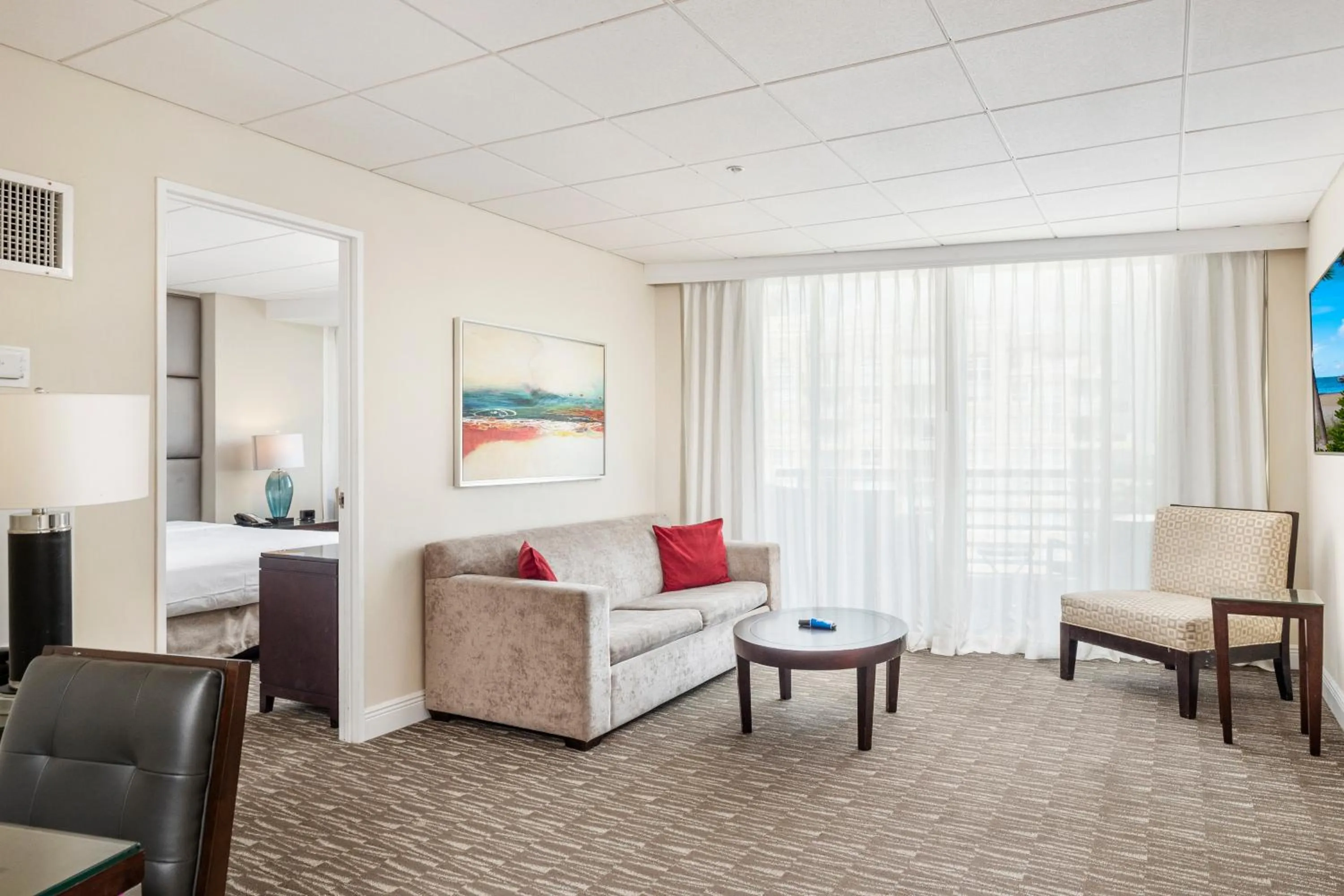 Living room in GALLERY One - A DoubleTree Suites by Hilton Hotel