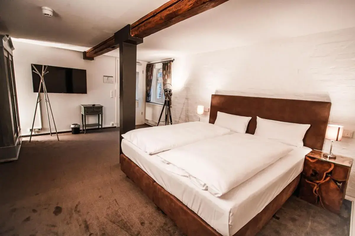 Bedroom, Bed in Landhotel Kahltalmühle Bedroom, Bed in Landhotel Kahltalmühle