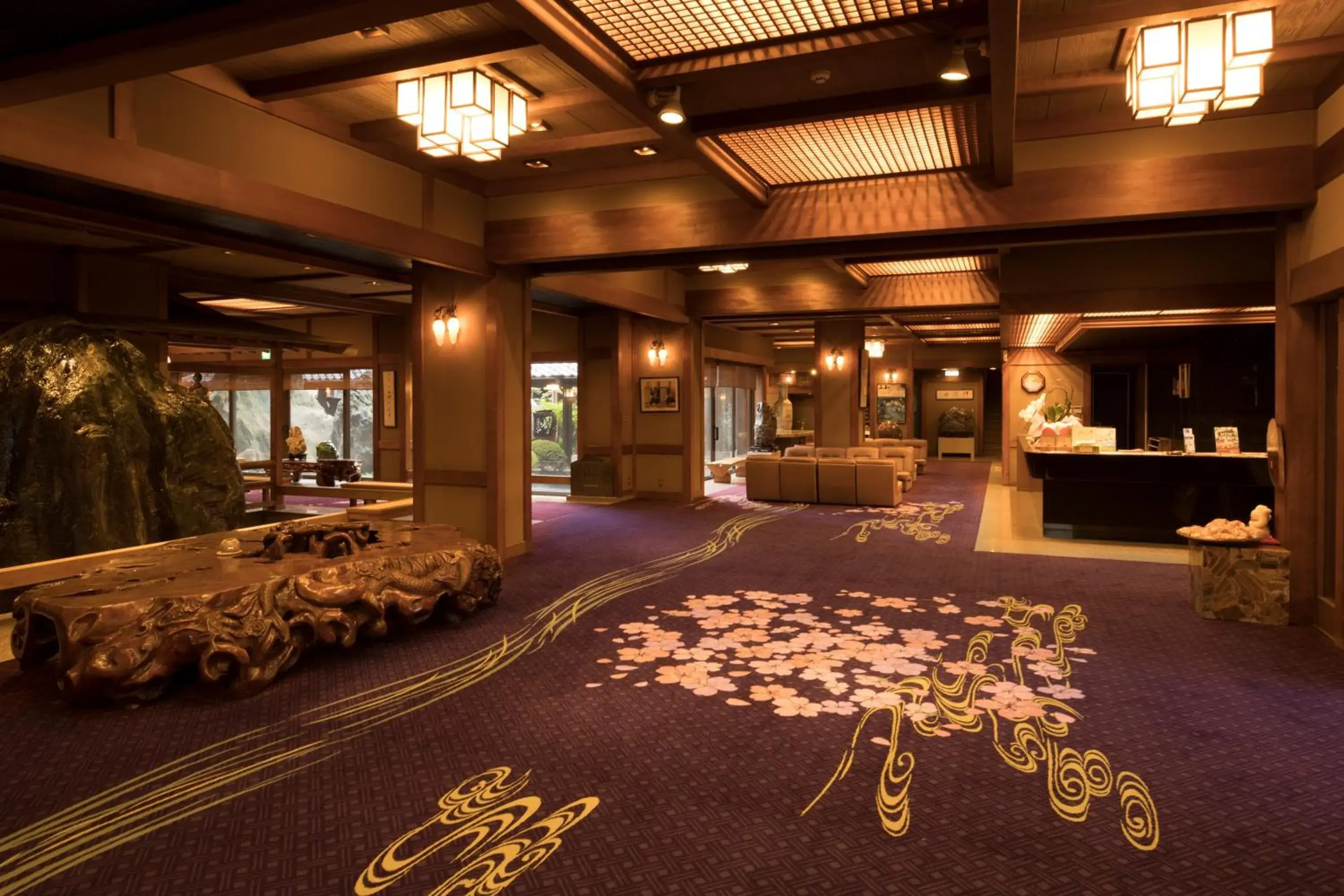 Lobby or reception in Beautiful Japanese Garden Kagetsu Lobby or reception in Beautiful Japanese Garden Kagetsu