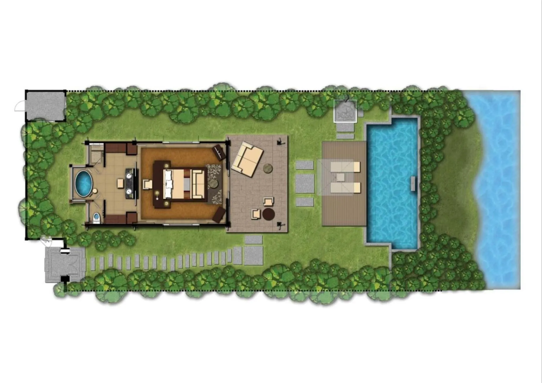 Floor plan in Banyan Tree Lang Co