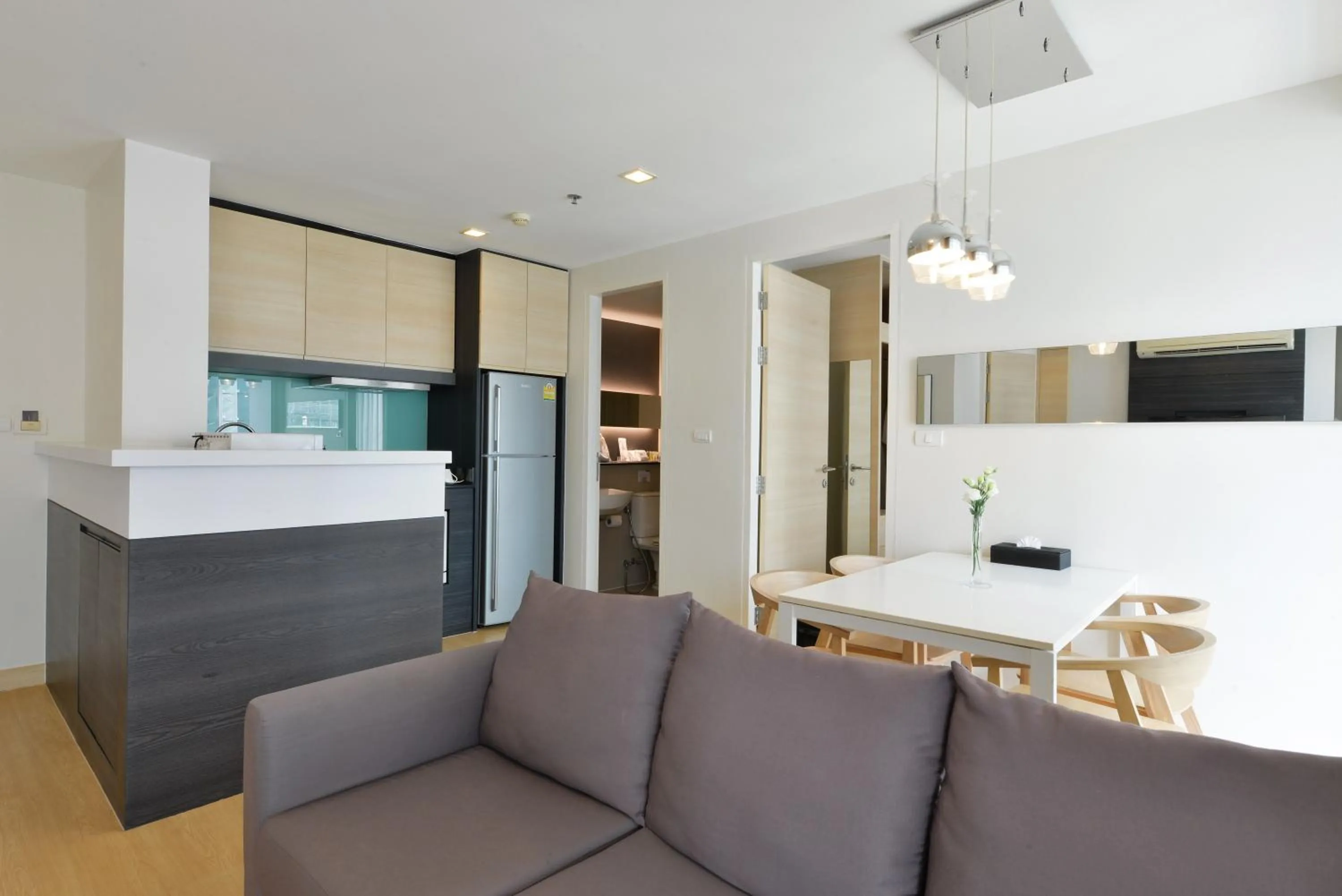 Kitchen or kitchenette in Arize Hotel Sukhumvit