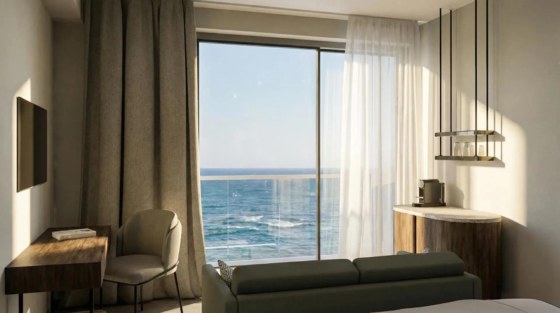 Bed in Margarita Sea Side Hotel