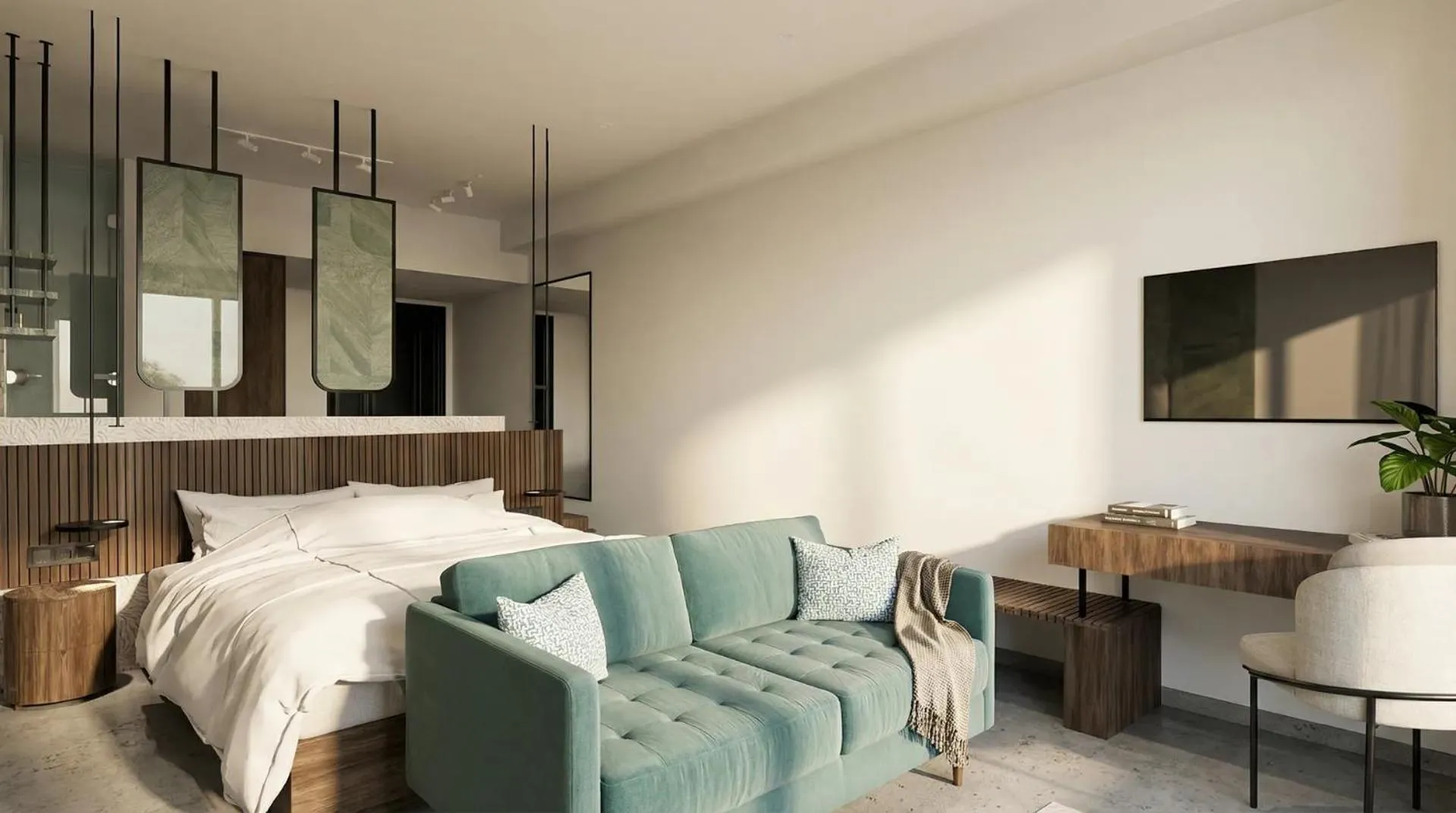 Bed in Margarita Sea Side Hotel