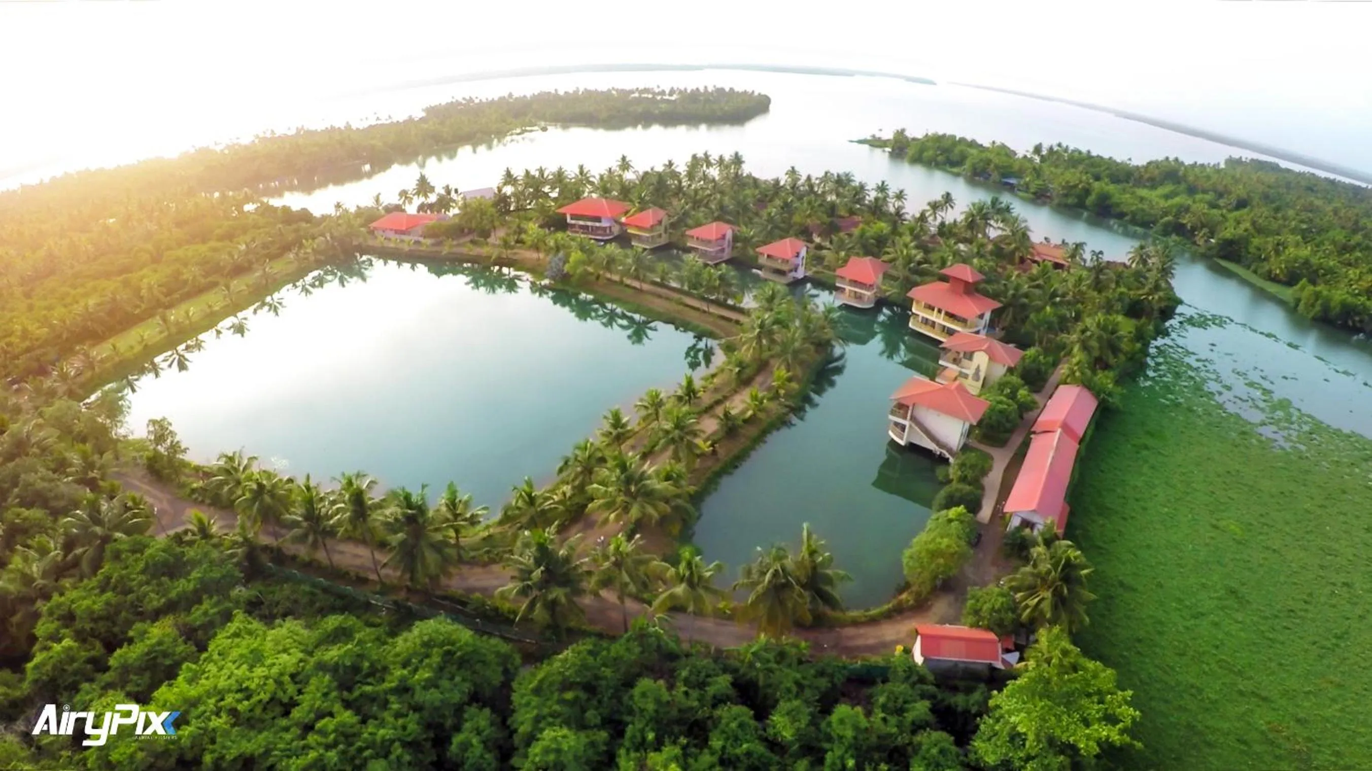 Bird's eye view in Kalathil Lake Resort