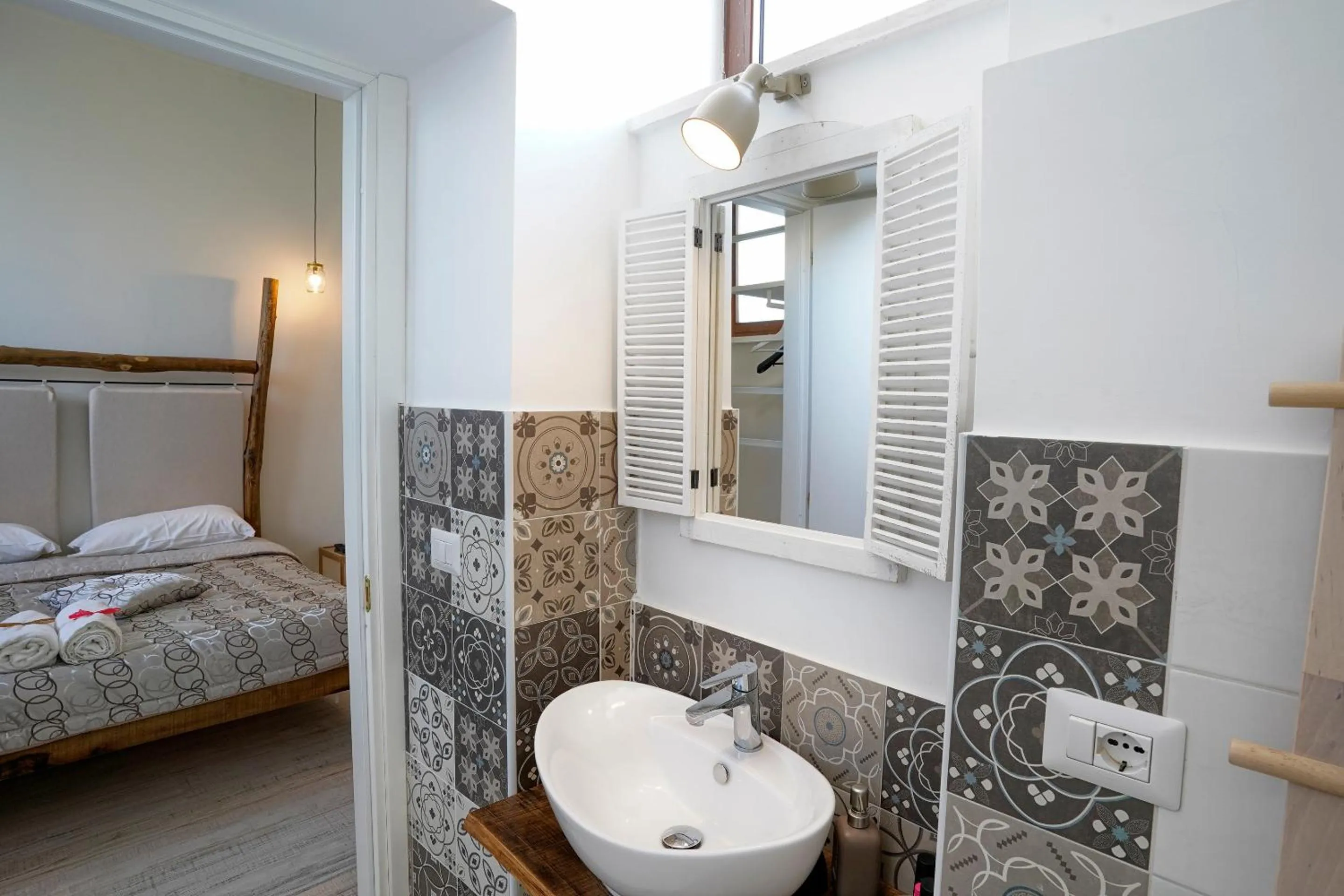 Bathroom, Bed in Cascina San Michele