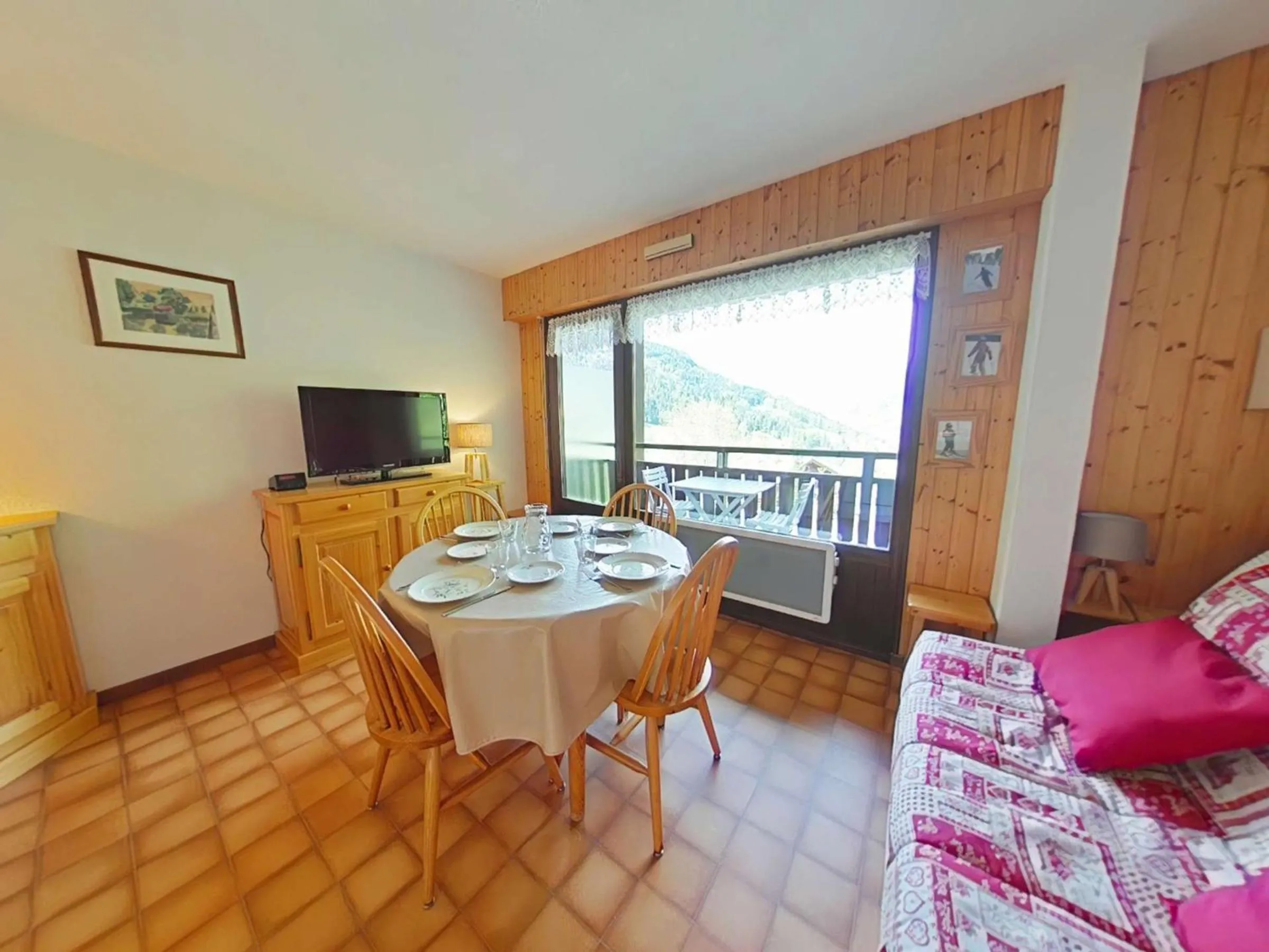 Appartement cosy 5 couchages avec balcon, navette au pied, garage et ménage inclus - Le Grand-Bornand - FR-1-241-198