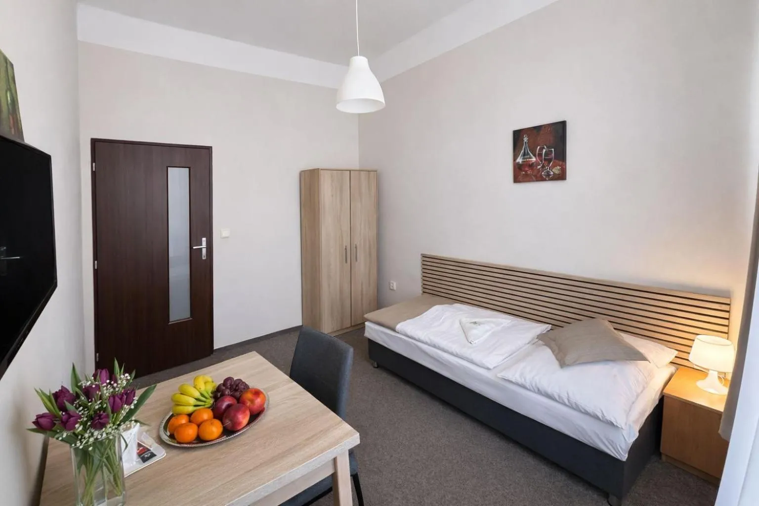 Bed in Hotel Hůrka