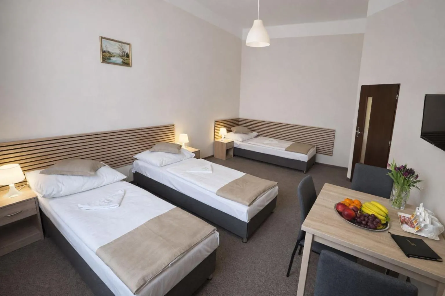 Bed in Hotel Hůrka