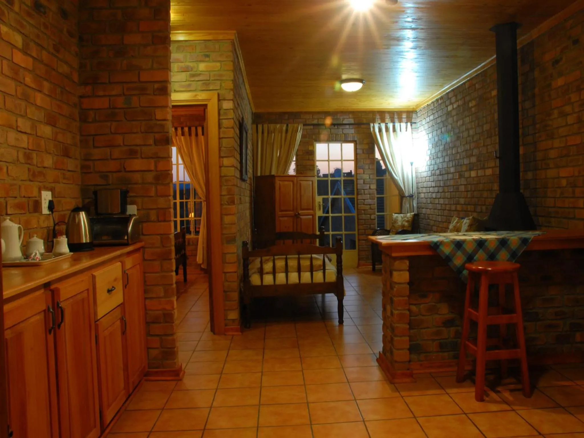 Living room in Thaba Tsweni Lodge & Safaris
