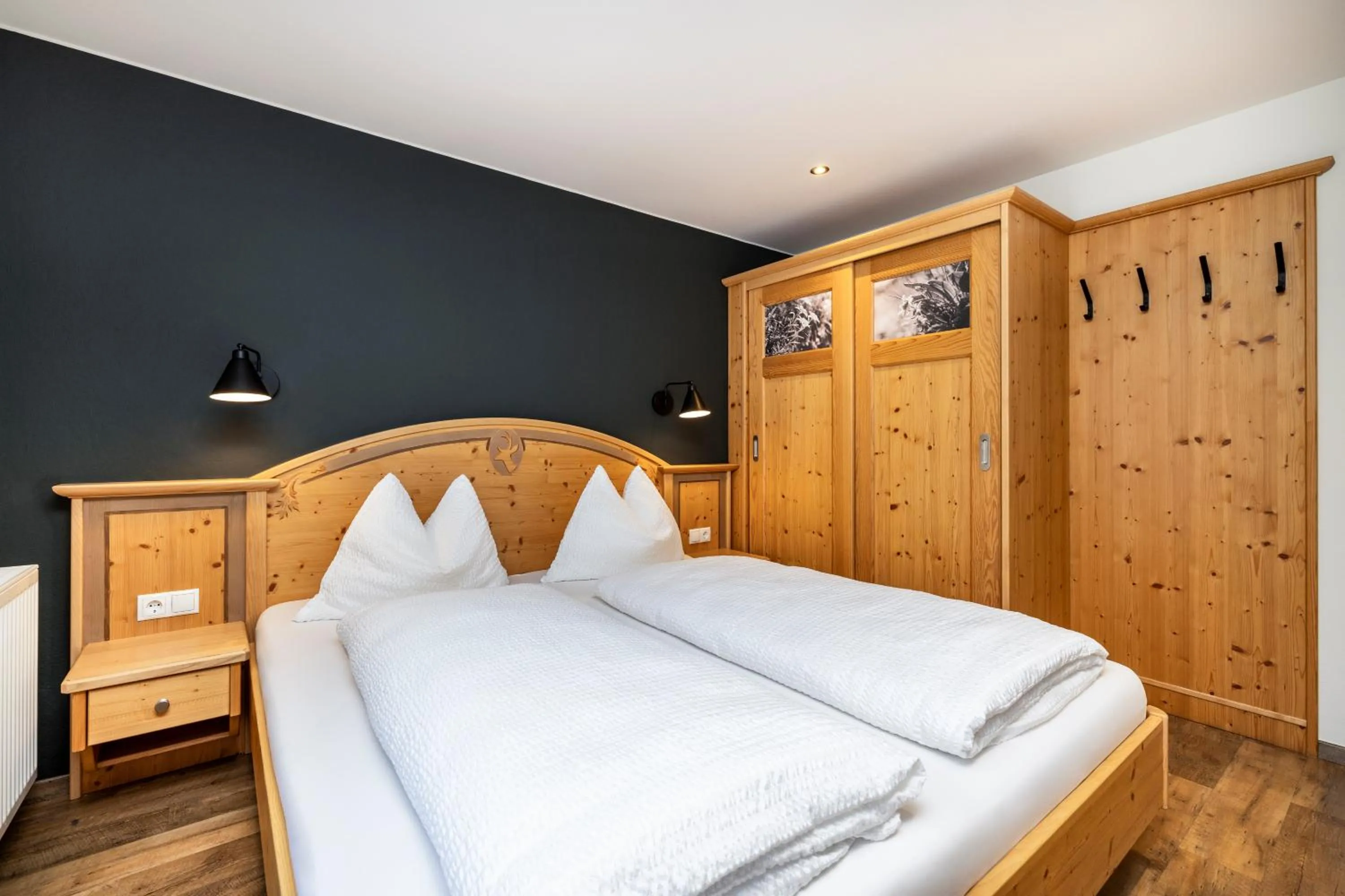 Bed in Aparthotel Jägerheim