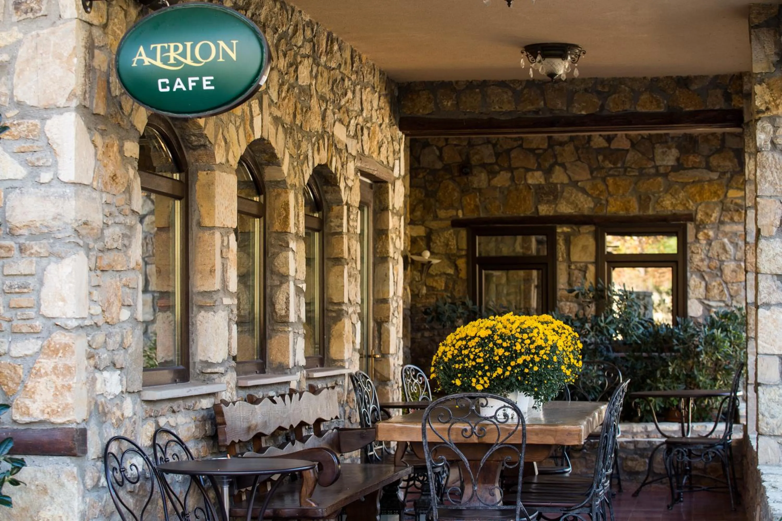 Decorative detail in Atrion Highland Hotel