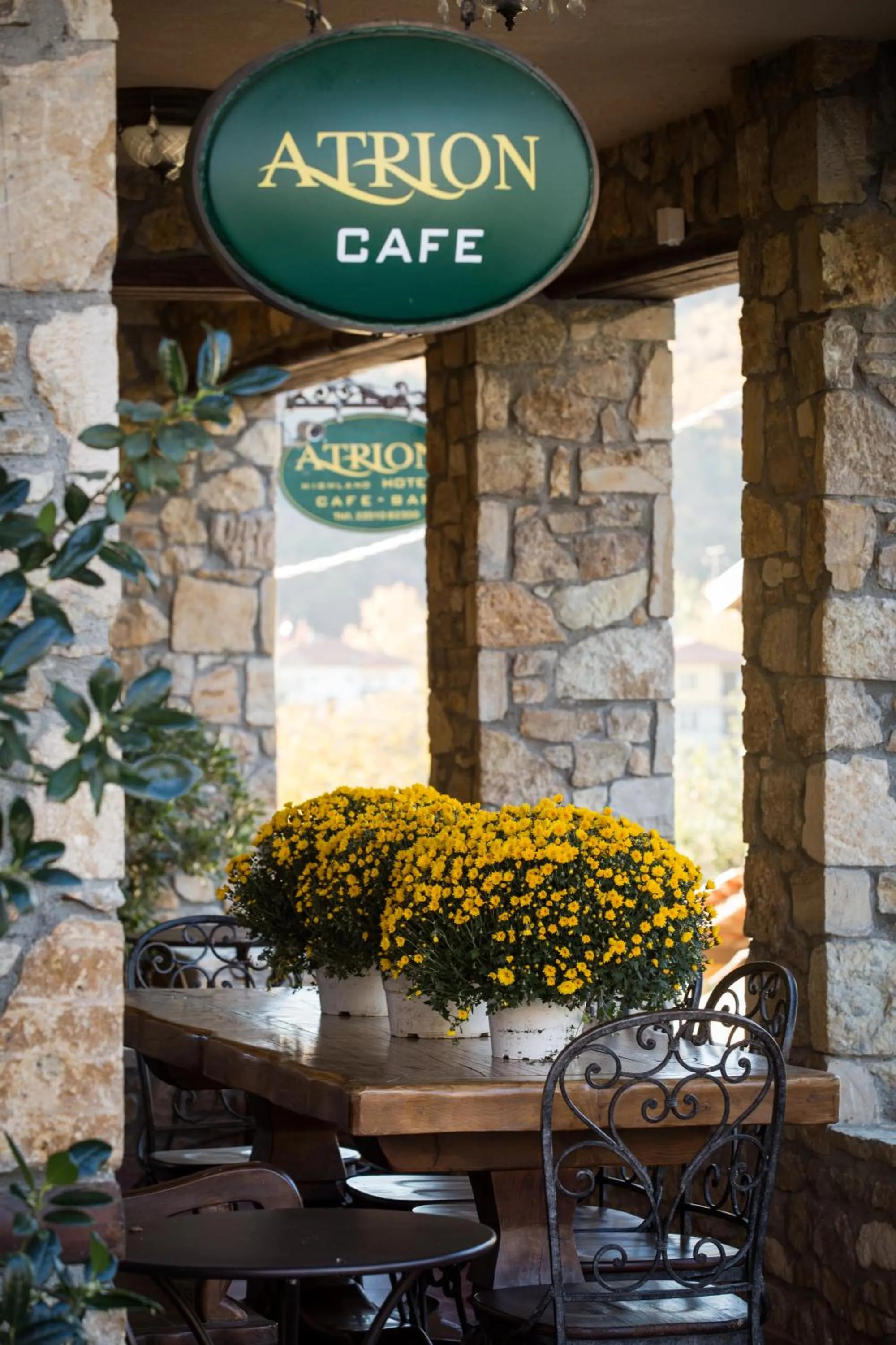 Decorative detail in Atrion Highland Hotel