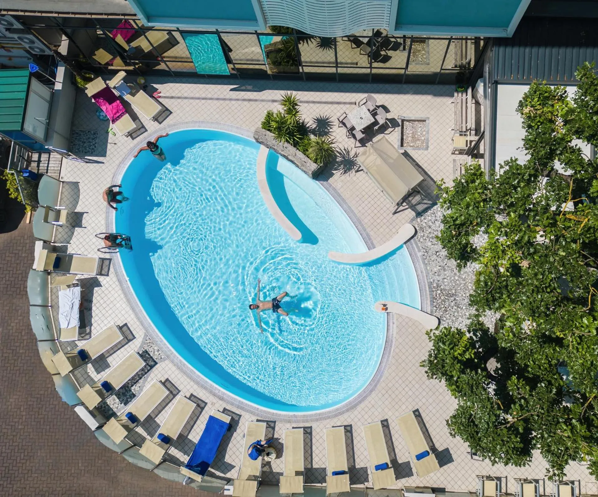 Pool view in Hotel Acquamarina