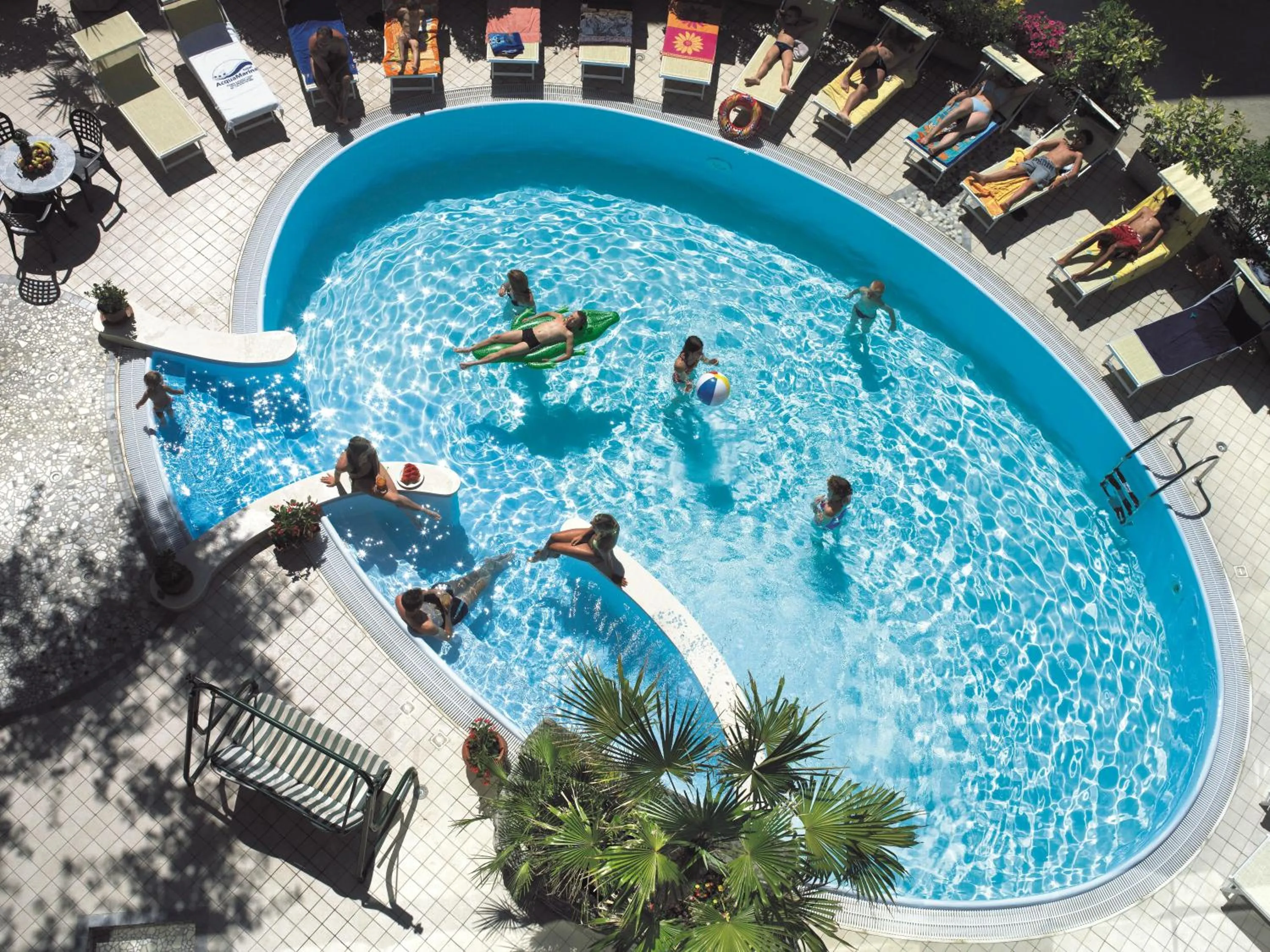 Swimming pool in Hotel Acquamarina