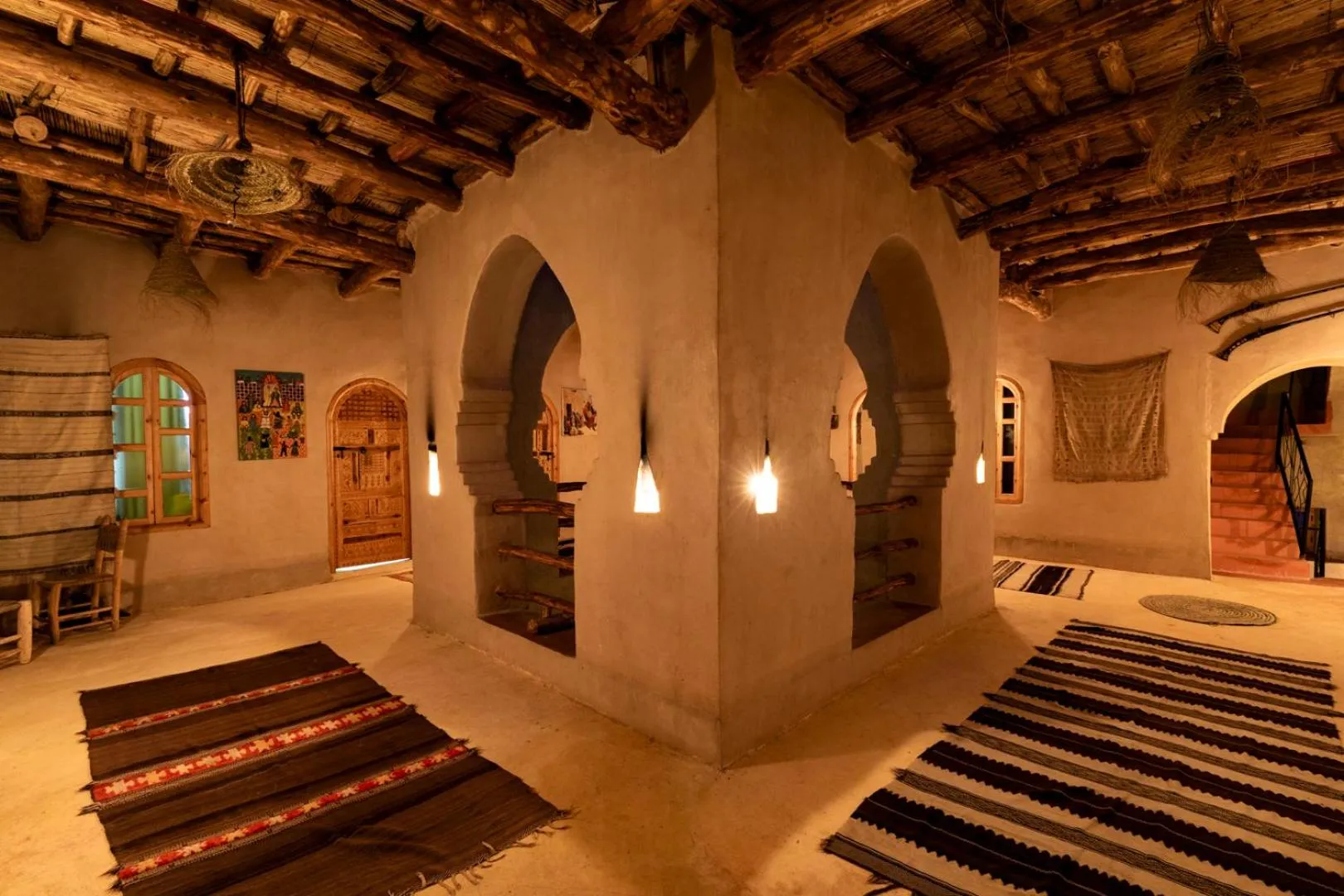 Seating area in Kasbah Tebi