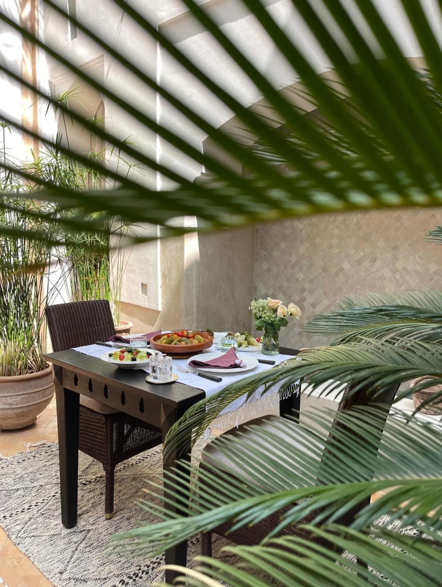 Patio in Riad Dar Housnia
