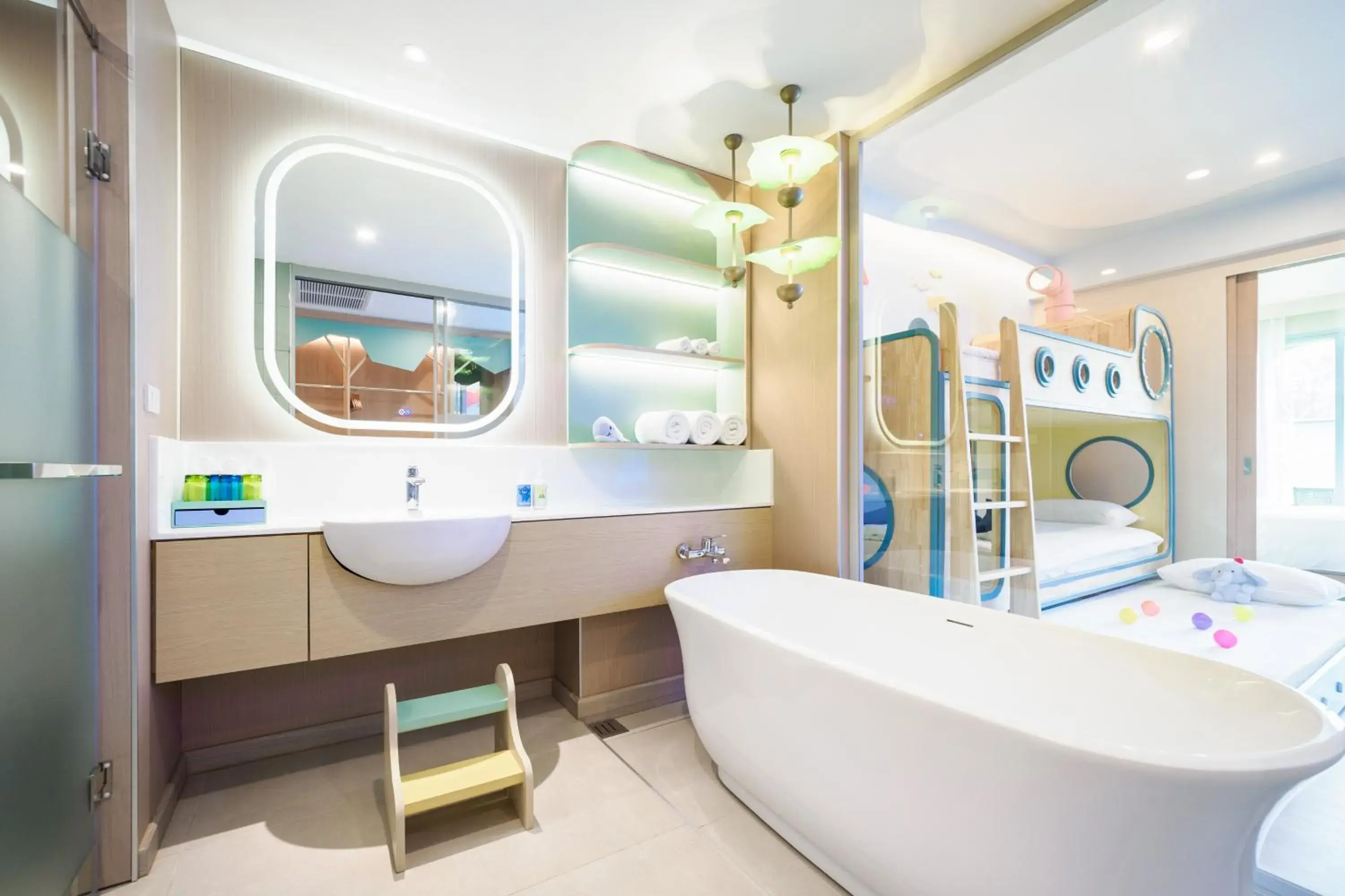 Bathroom, Bed in Katathani Phuket Beach Resort - SHA Extra Plus Bathroom, Bed in Katathani Phuket Beach Resort - SHA Extra Plus