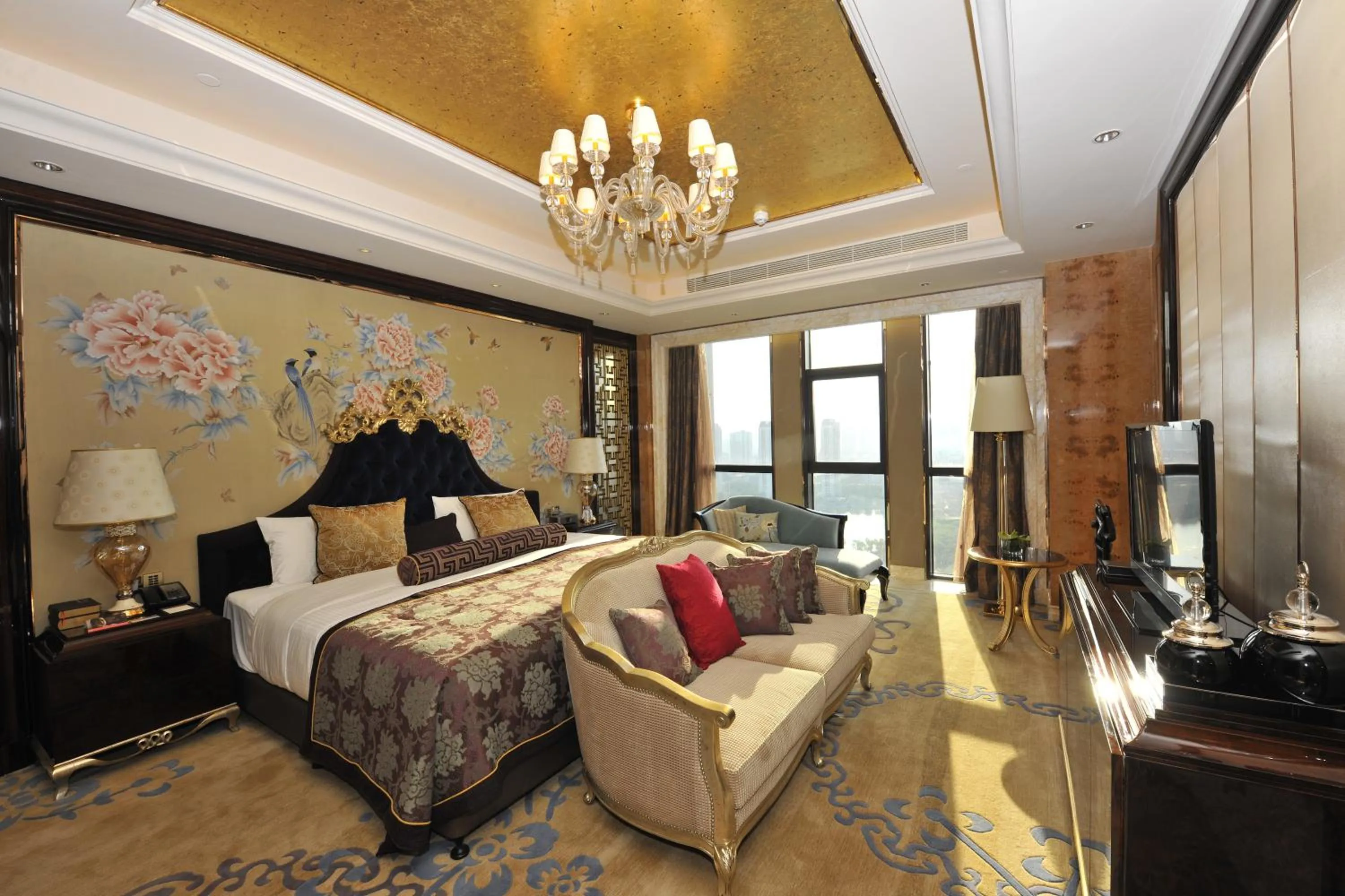 Photo of the whole room, Bed in Wanda Vista Taiyuan