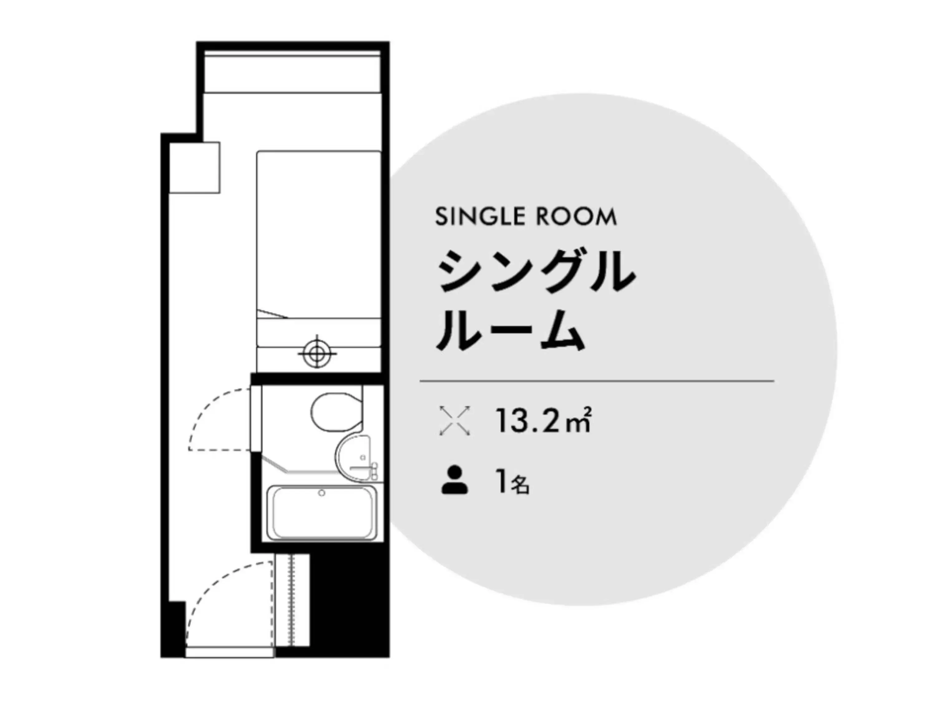 Photo of the whole room in Nishitetsu Inn Kurosaki Photo of the whole room in Nishitetsu Inn Kurosaki
