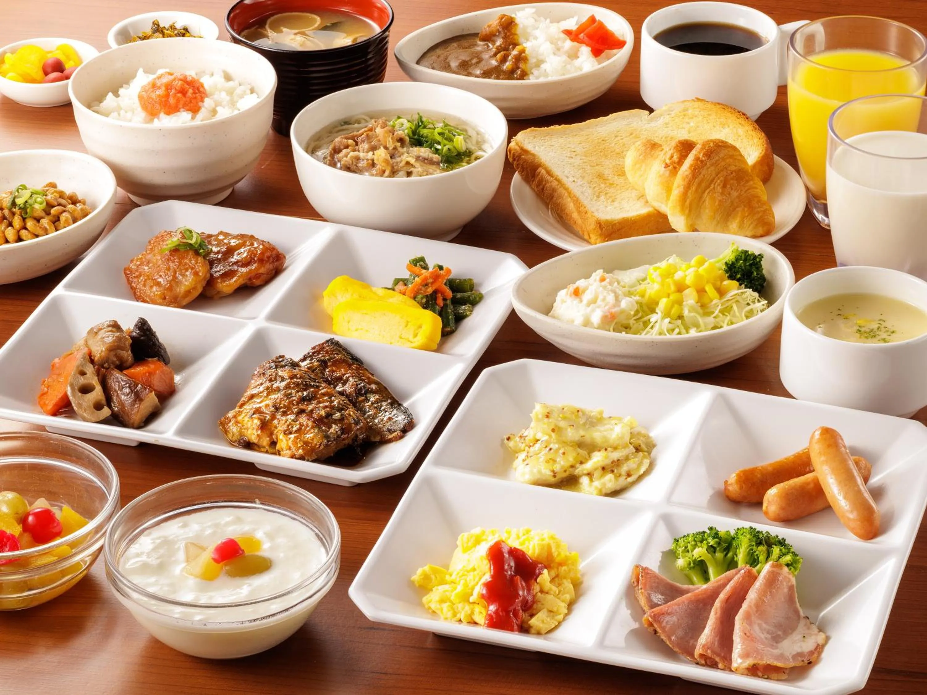 Breakfast in Nishitetsu Inn Kurosaki