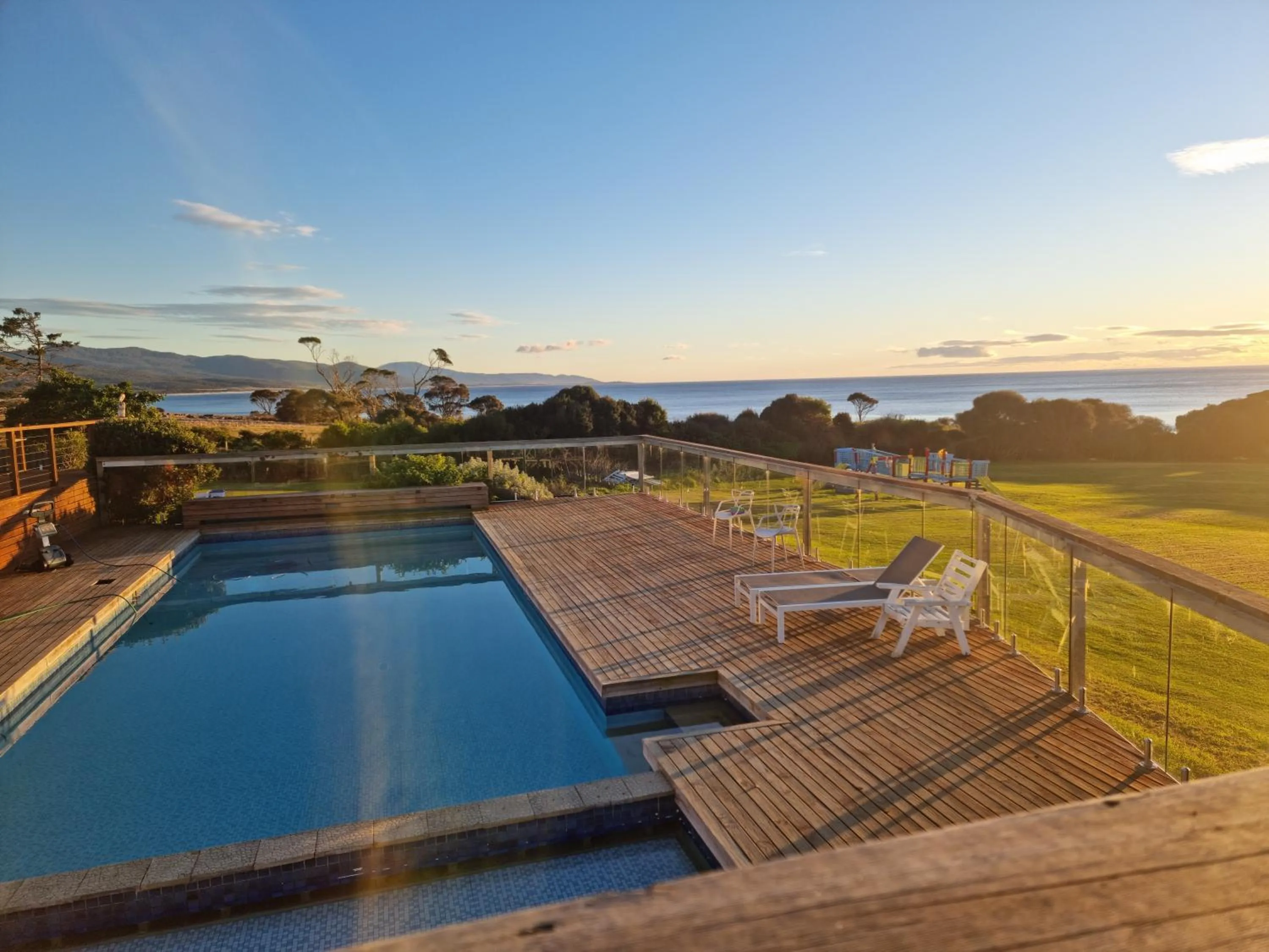 Pool view in Diamond Island Resort, Restaurant & Bar and Penguin Show