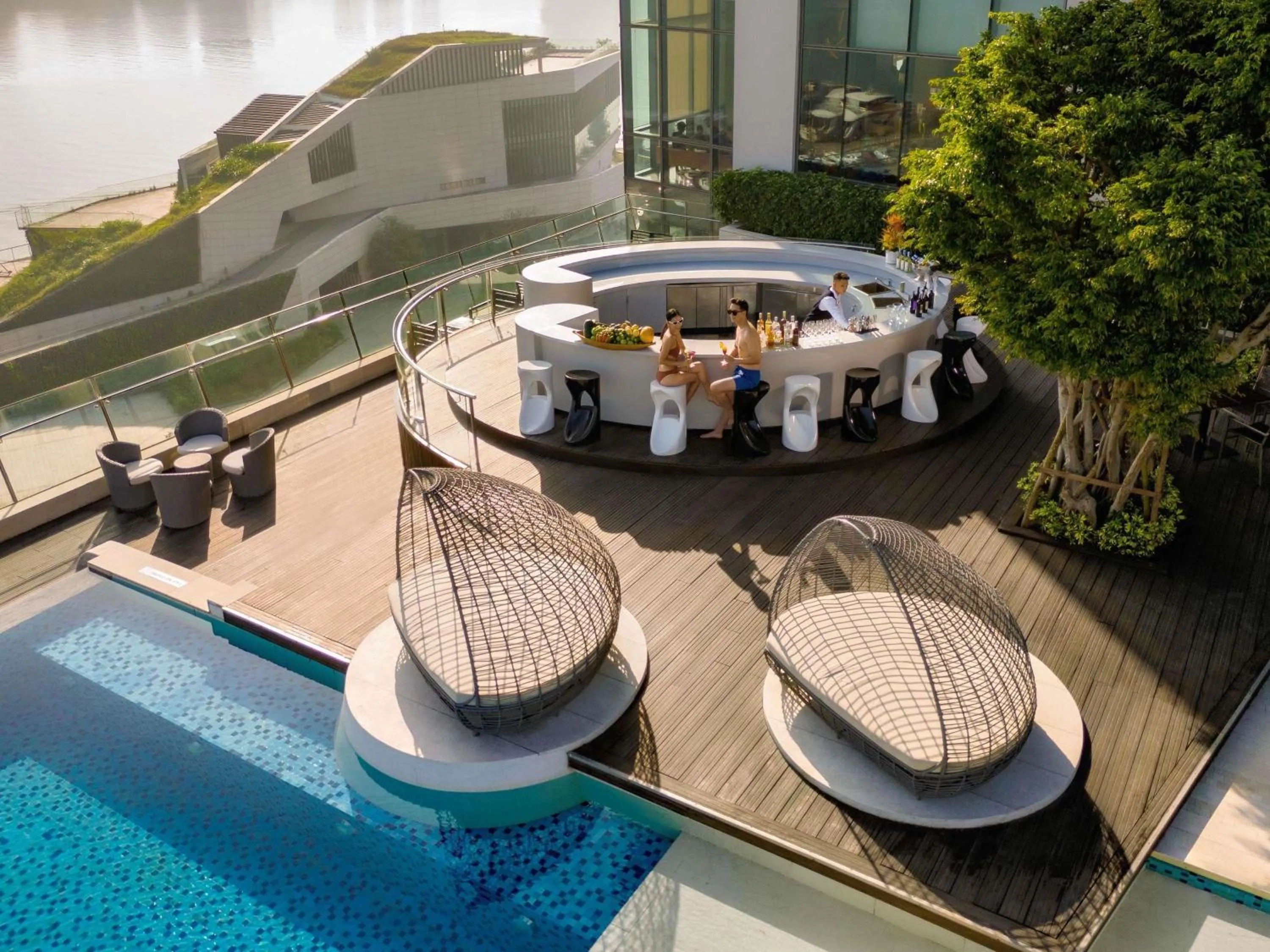 Lounge or bar in Novotel Danang Premier Han River