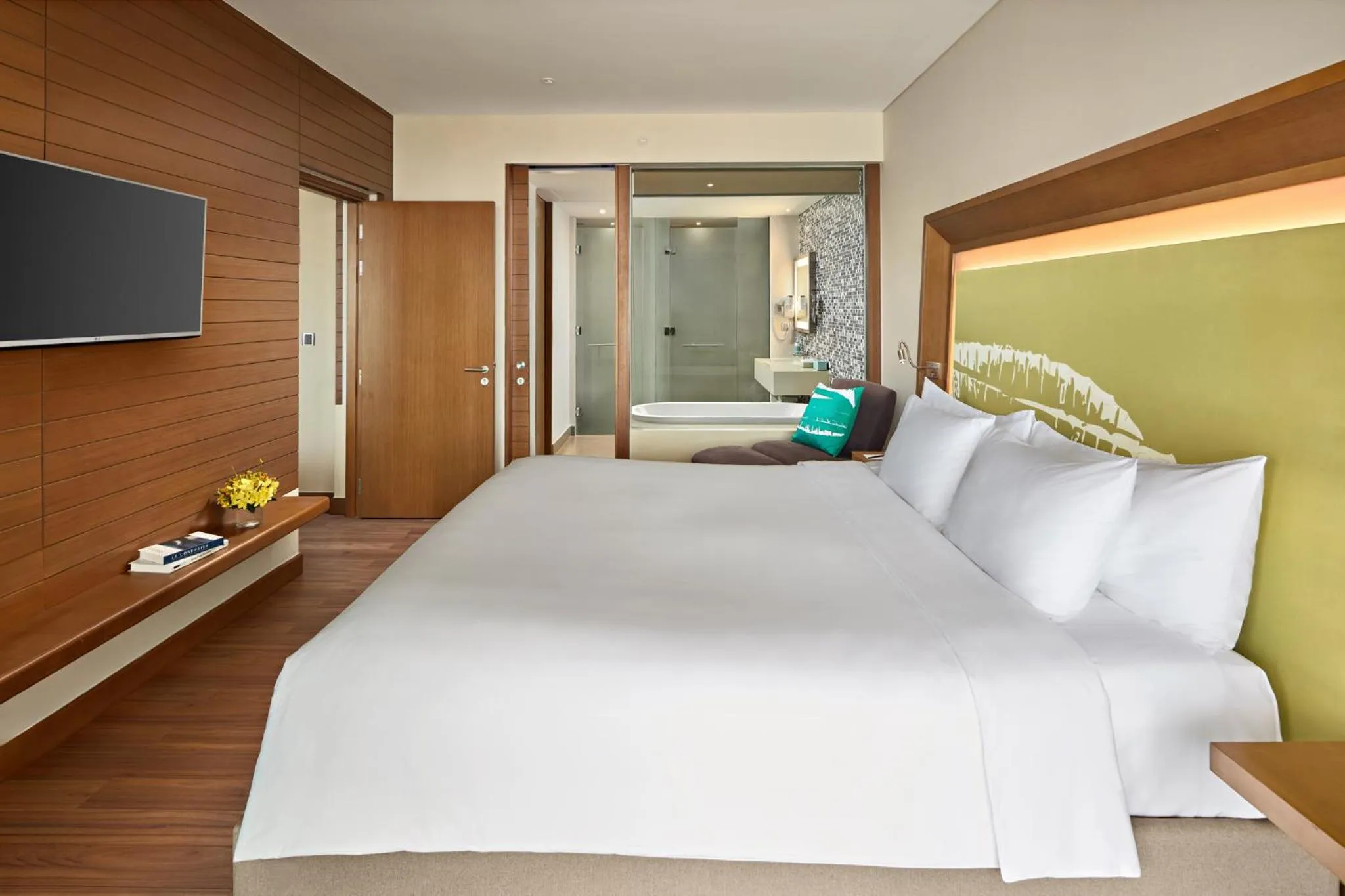Bathroom, Bed in Novotel Danang Premier Han River