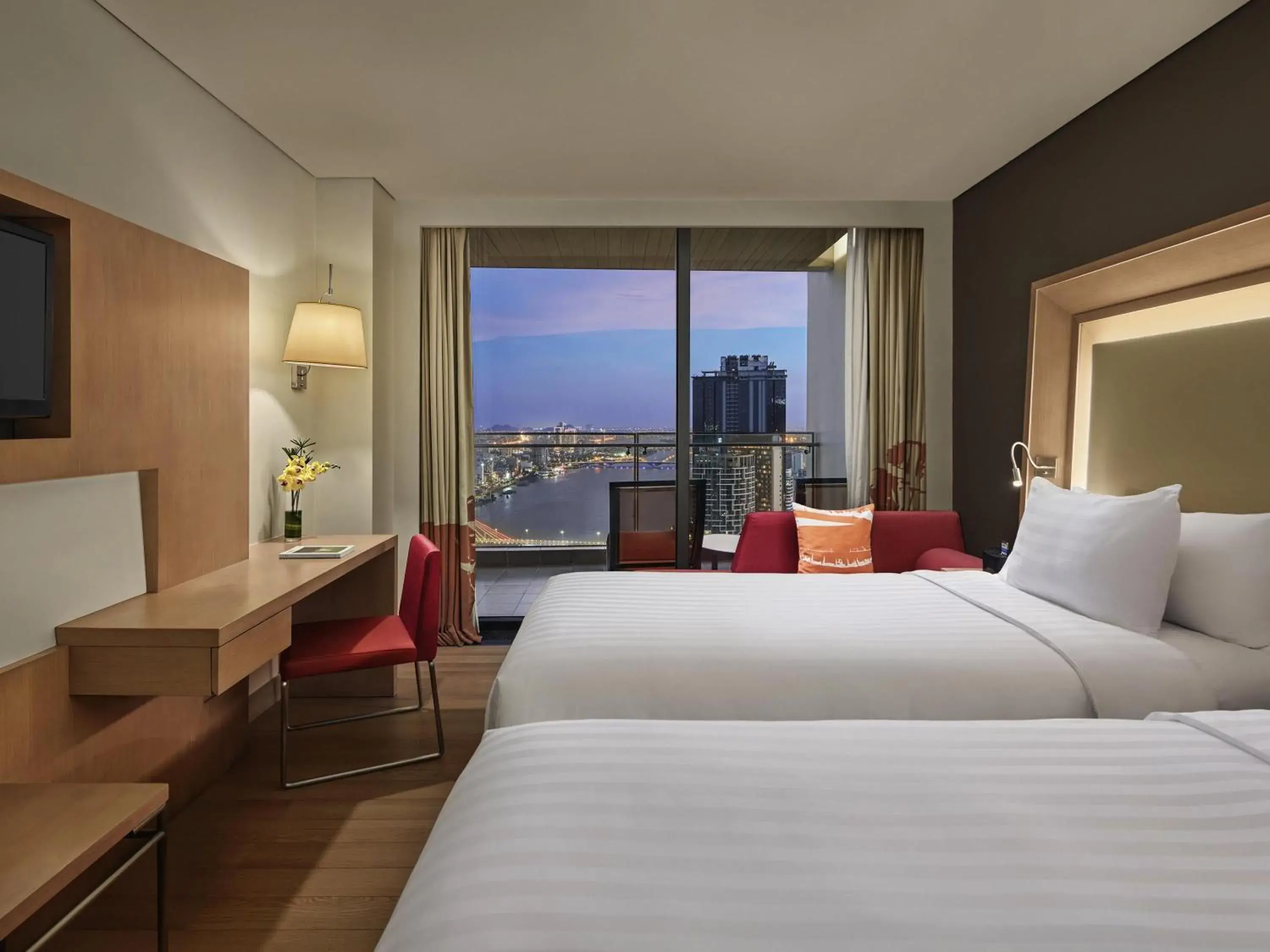 Superior River View Twin Room with Balcony in Novotel Danang Premier Han River Superior River View Twin Room with Balcony in Novotel Danang Premier Han River