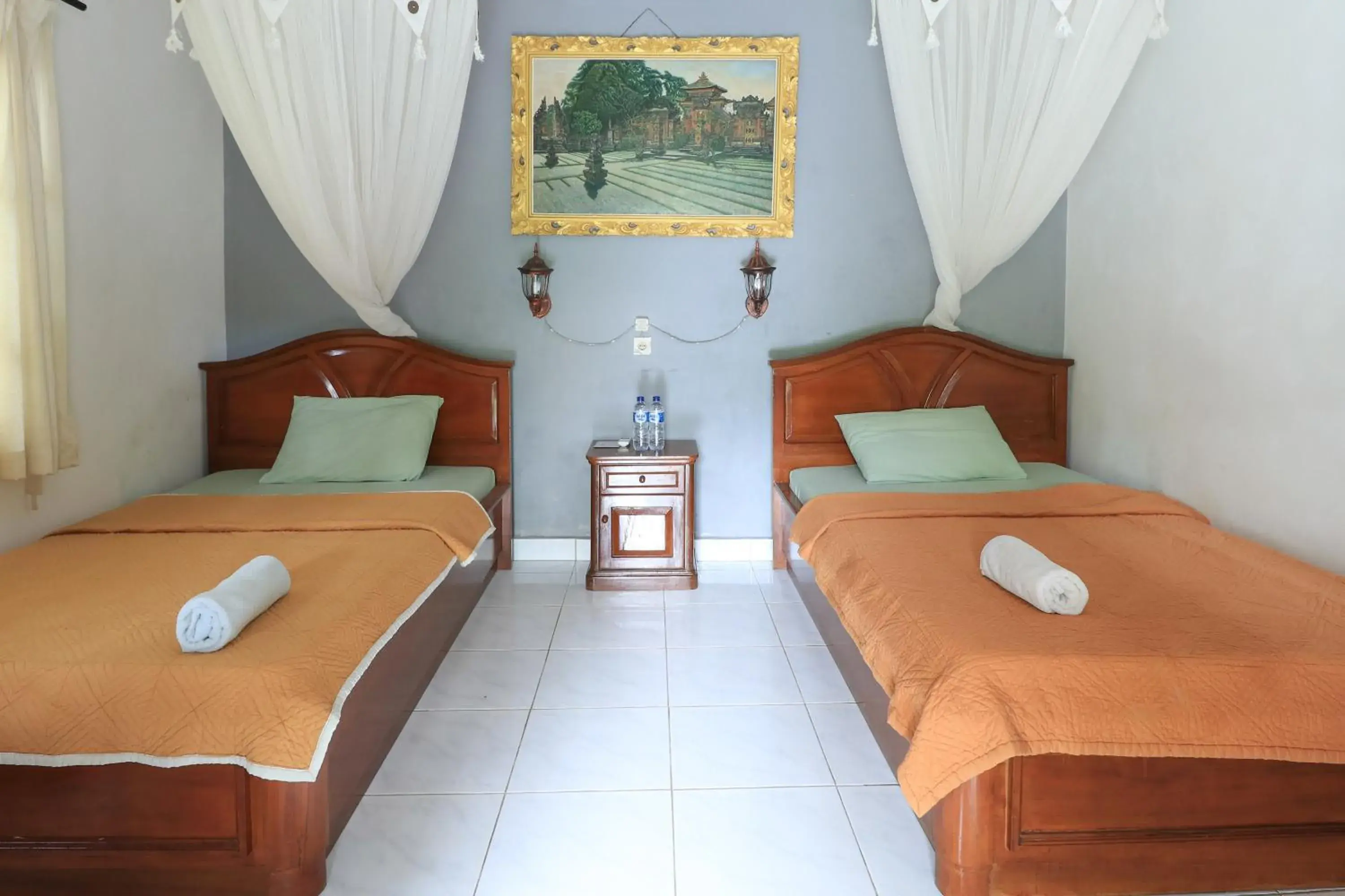 Bed in Yuliati House Ubud Bed in Yuliati House Ubud