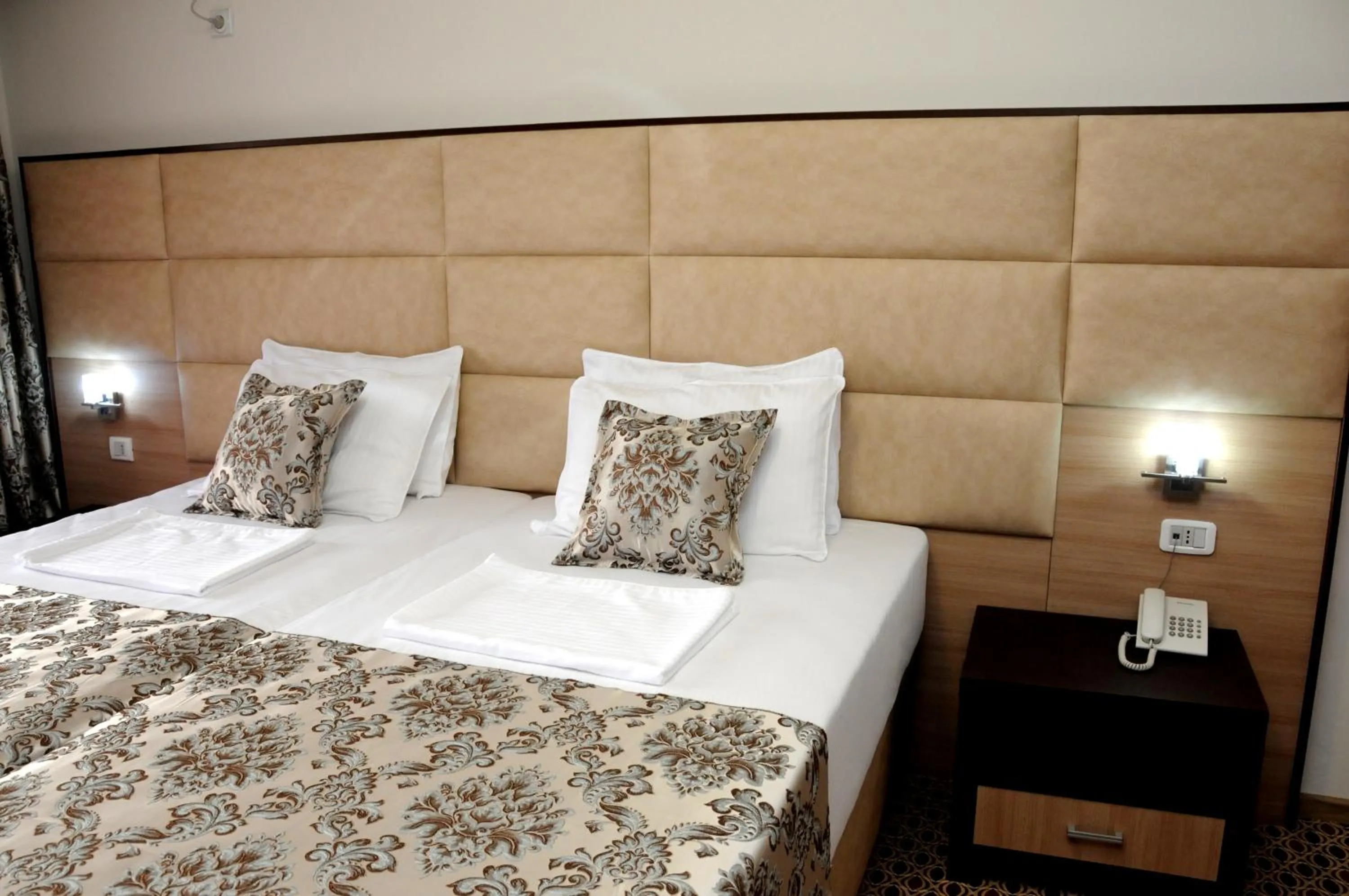 Bed in Hotel Lion