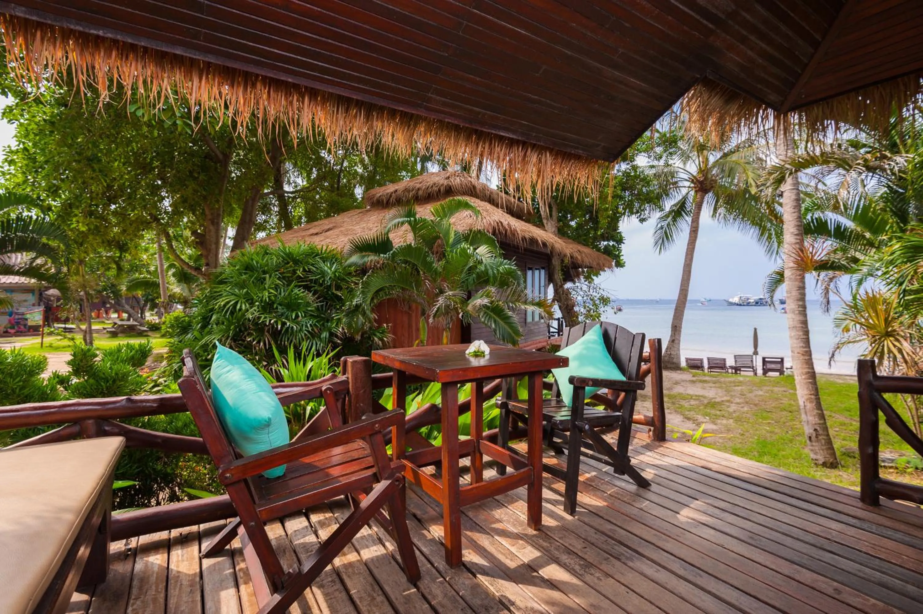 Balcony/Terrace in Palm Leaf Resort Koh Tao