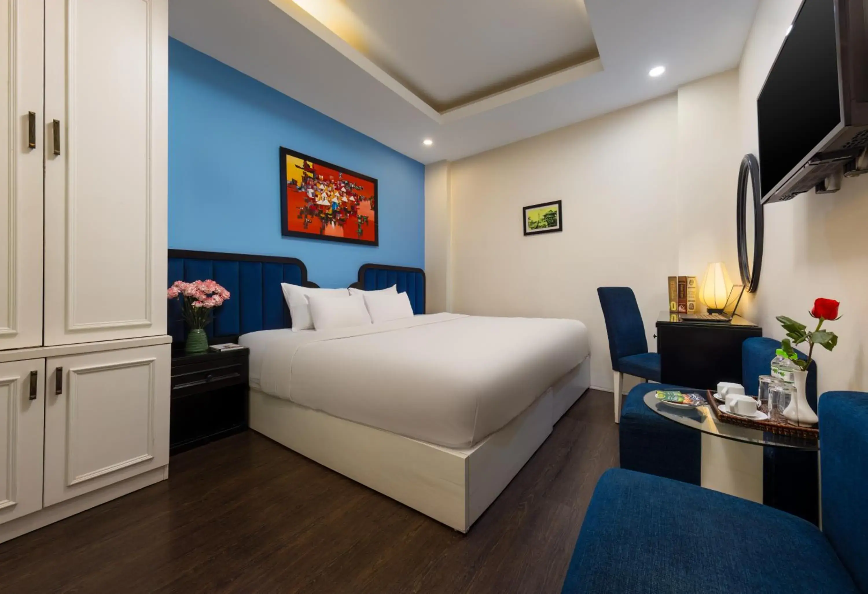 Communal lounge/ TV room, Bed in Mai Charming Hotel and Spa Communal lounge/ TV room, Bed in Mai Charming Hotel and Spa