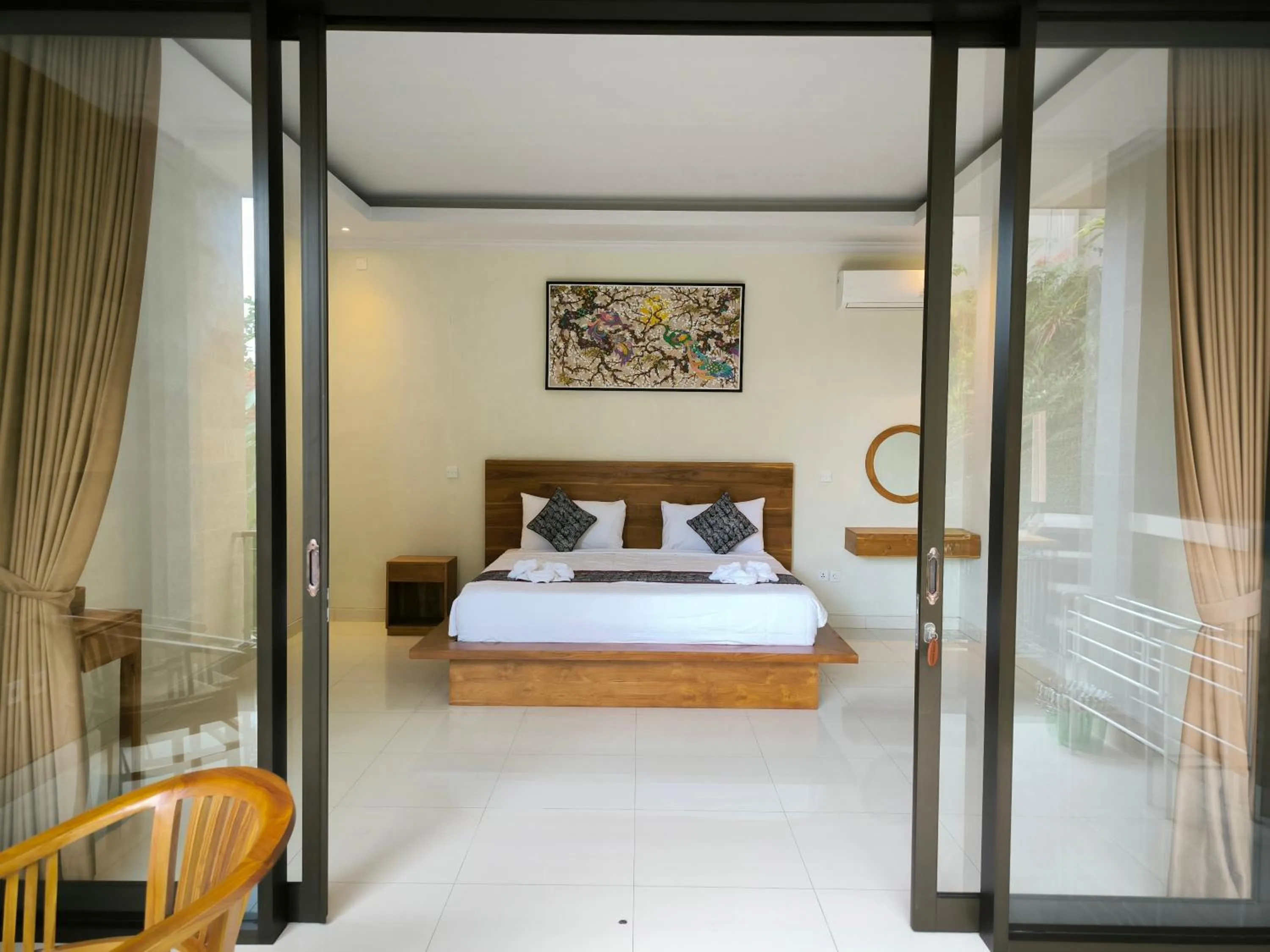 Bed in Pondok Bambu Homestay