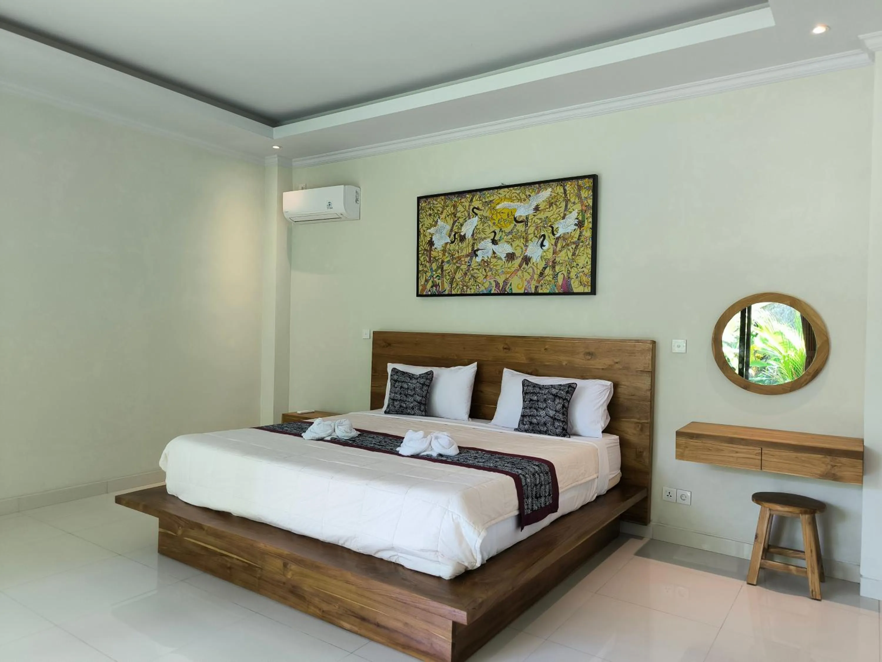 Bed in Pondok Bambu Homestay