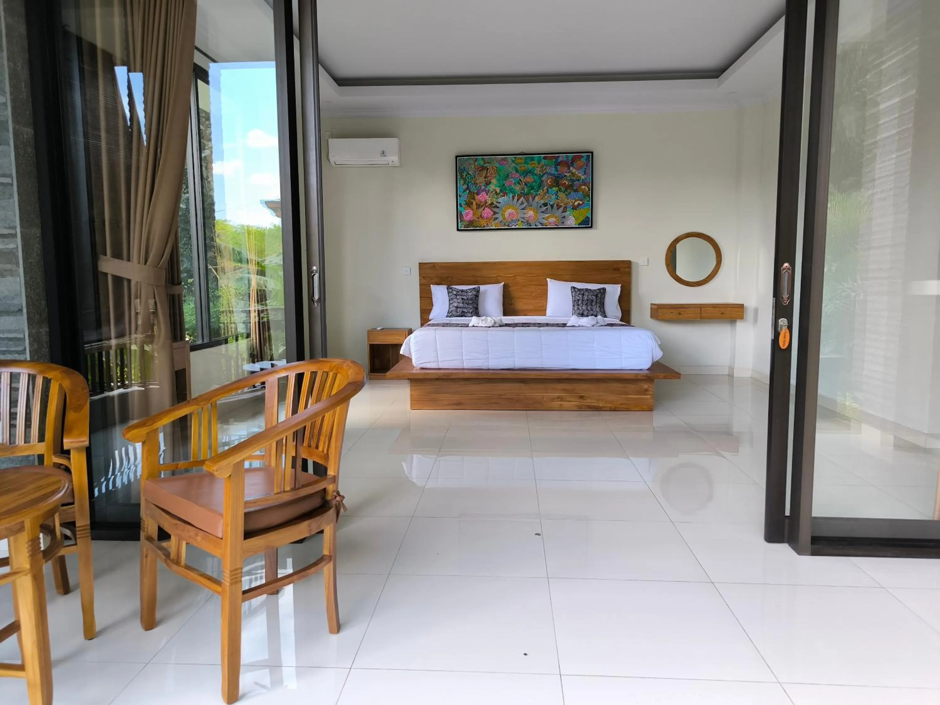 Bed in Pondok Bambu Homestay