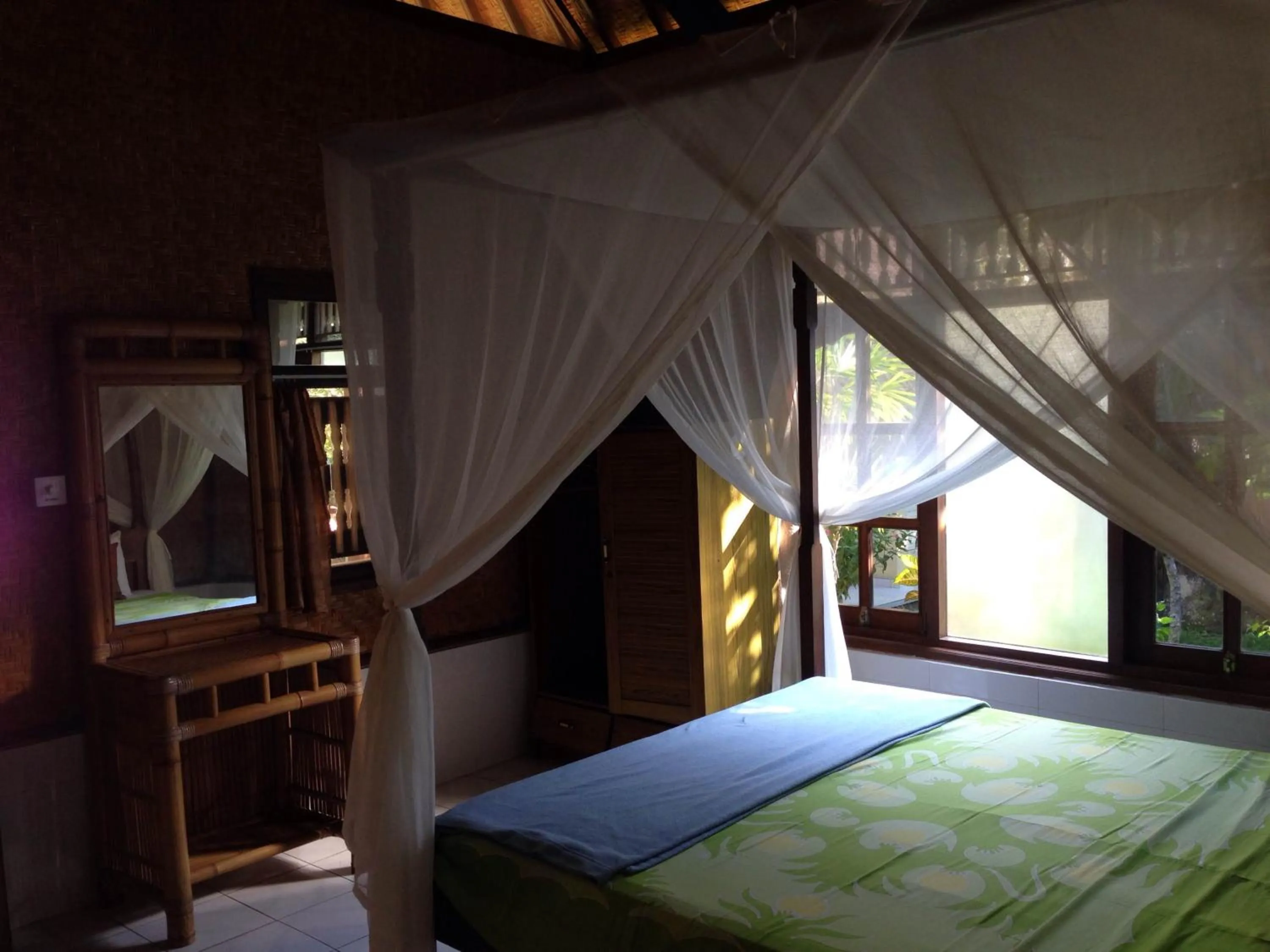 Bed in Pondok Bambu Homestay