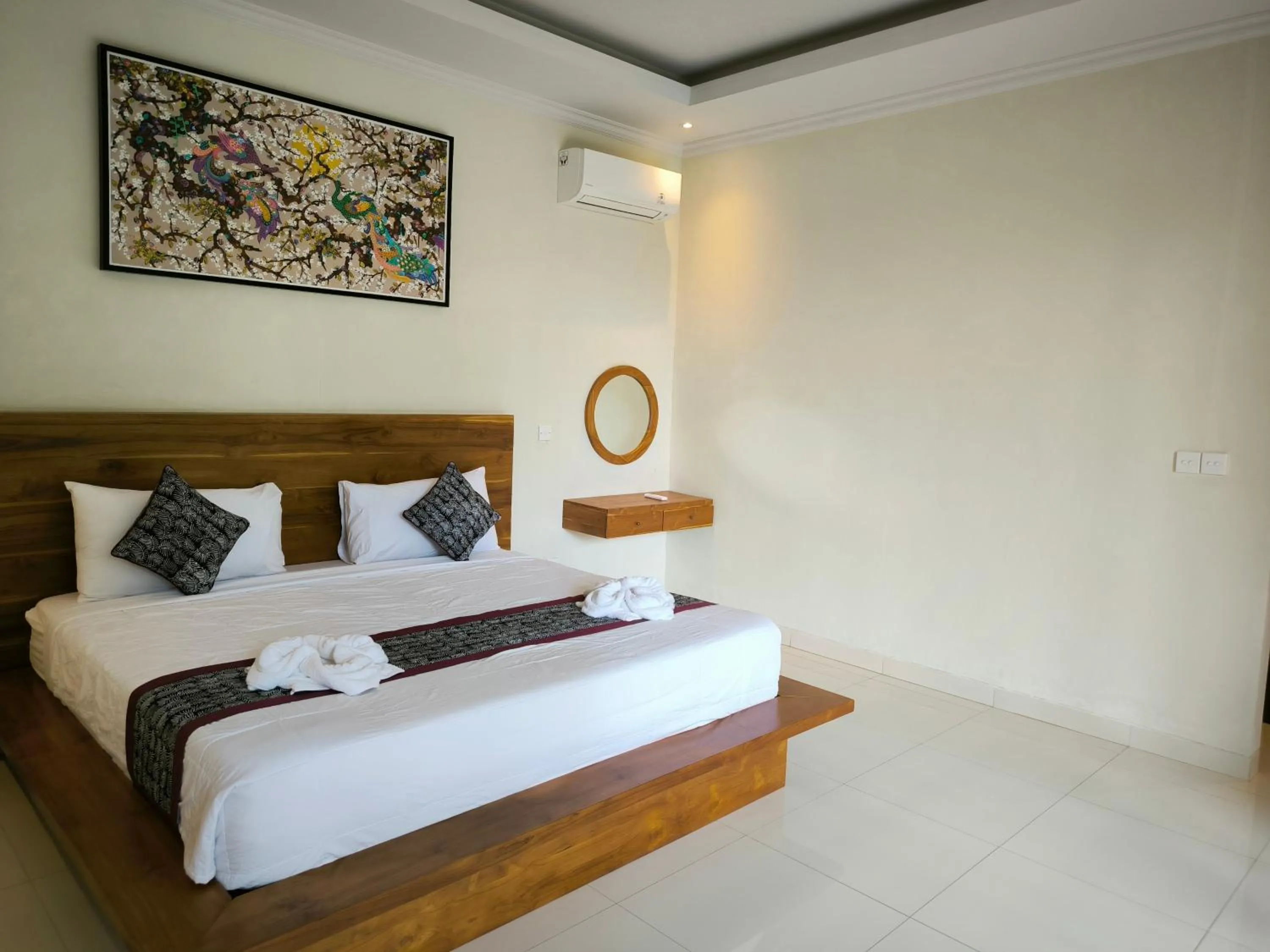 Bed in Pondok Bambu Homestay