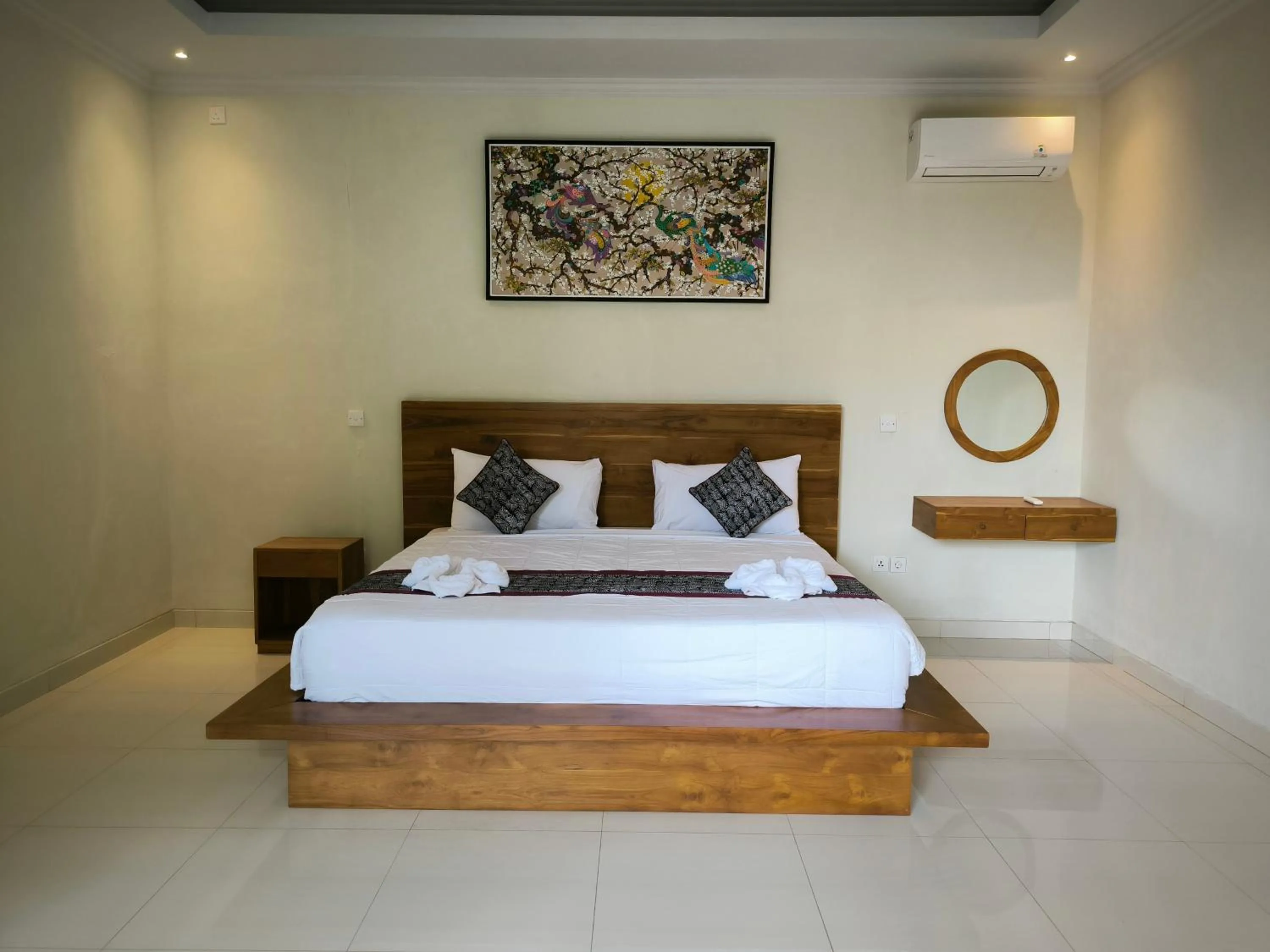 Bed in Pondok Bambu Homestay